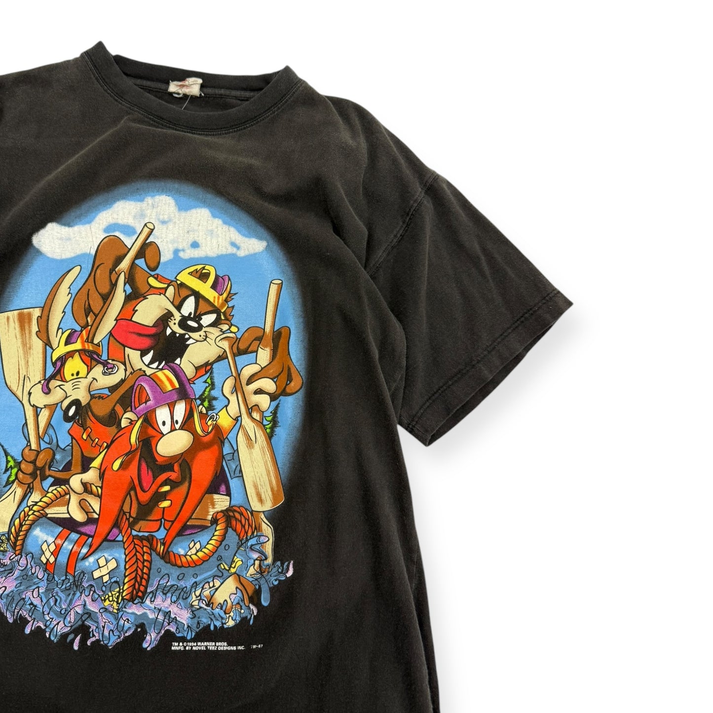 Vintage 1994 Looney Tunes Rowing Boats T-shirt Size Large