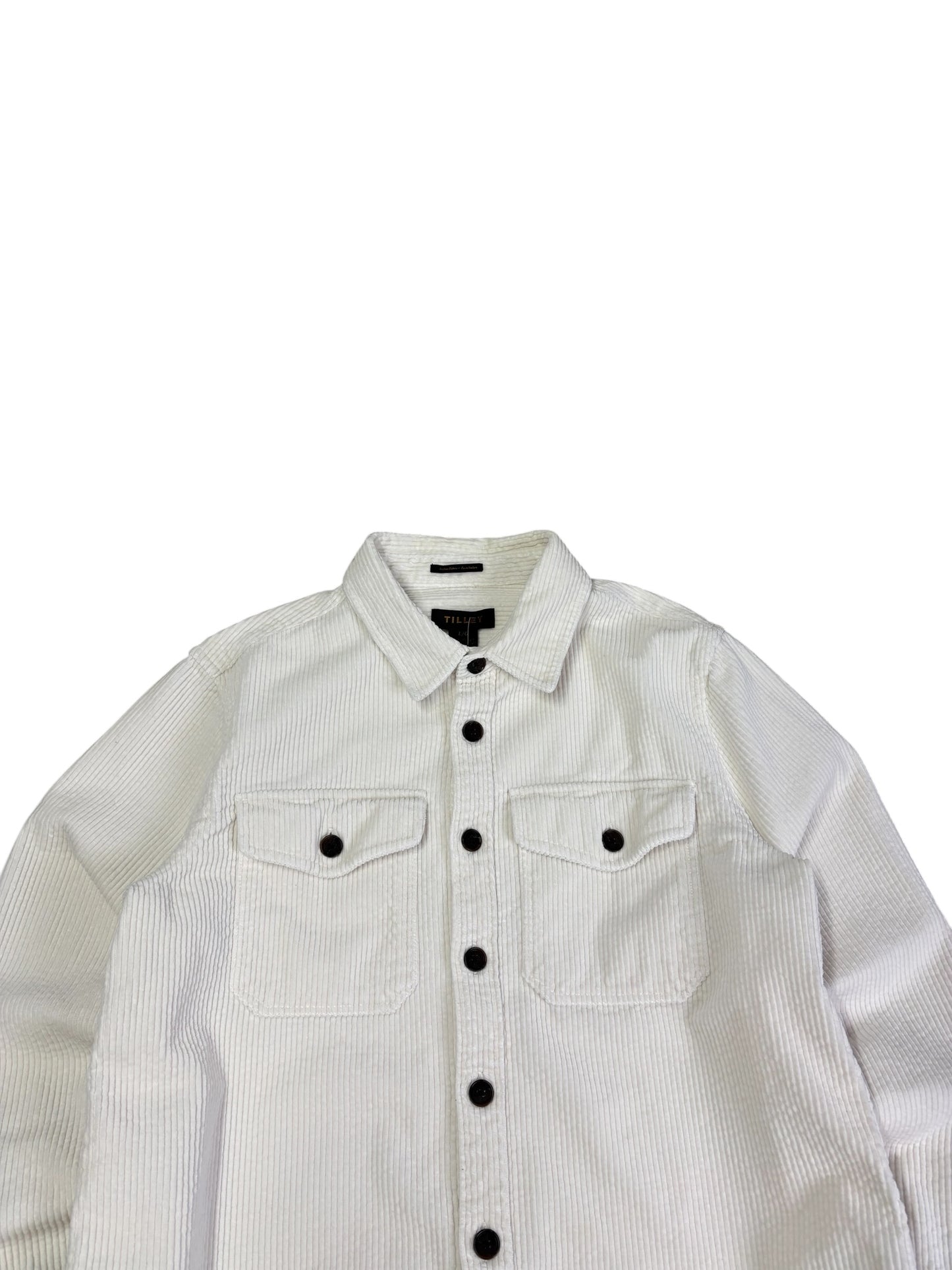 Vintage White Tilley Curdoroy Button Up