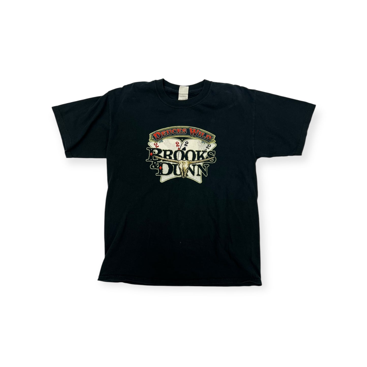 Brooks & Dunn Deuces Wild T-shirt Size Large