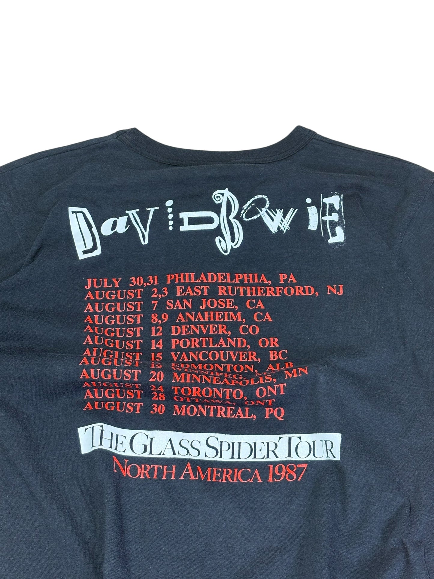 Vintage 1987 David Bowie Glass T-shirt