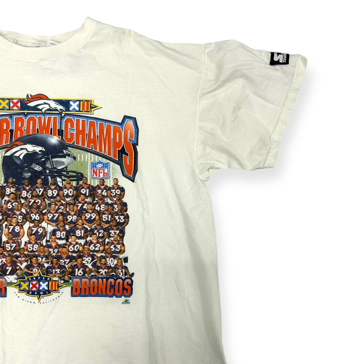 Vintage Starter Denver Broncos SB Champs T-shirt Size XL