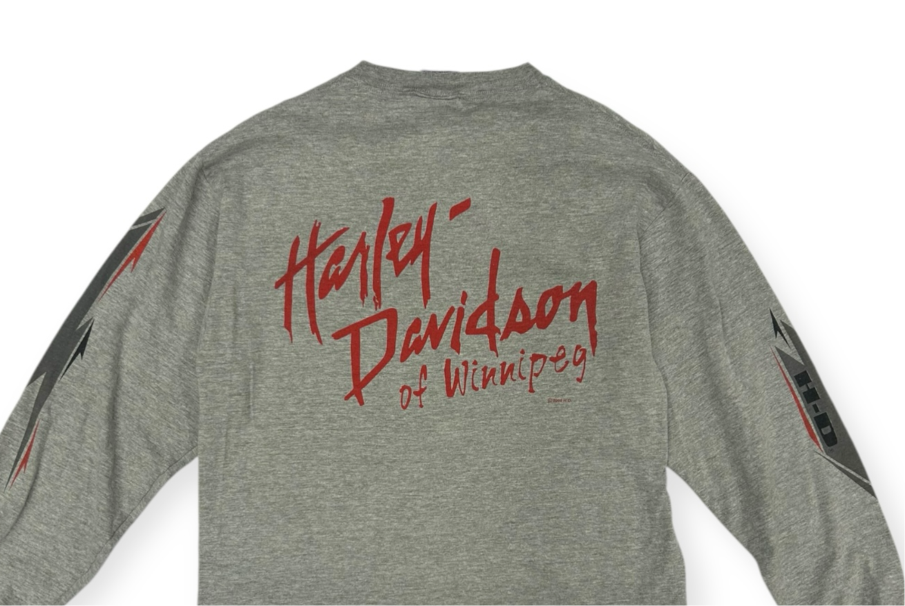 Vintage 2002 Harley Davidson Winnipeg, MB Longsleeve Size Medium