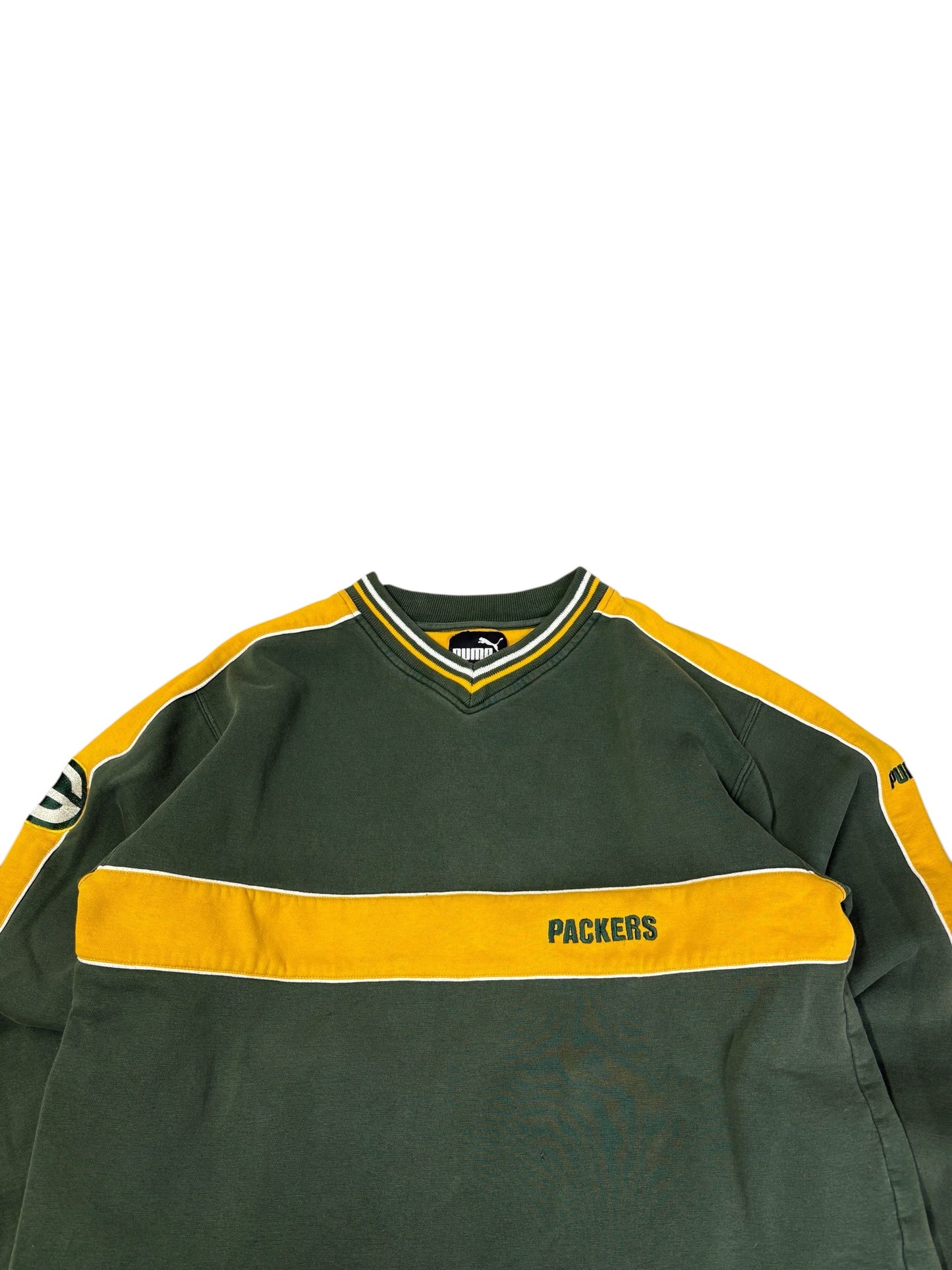 Vintage Greenbay Packers Puma Embroidered Crewneck
