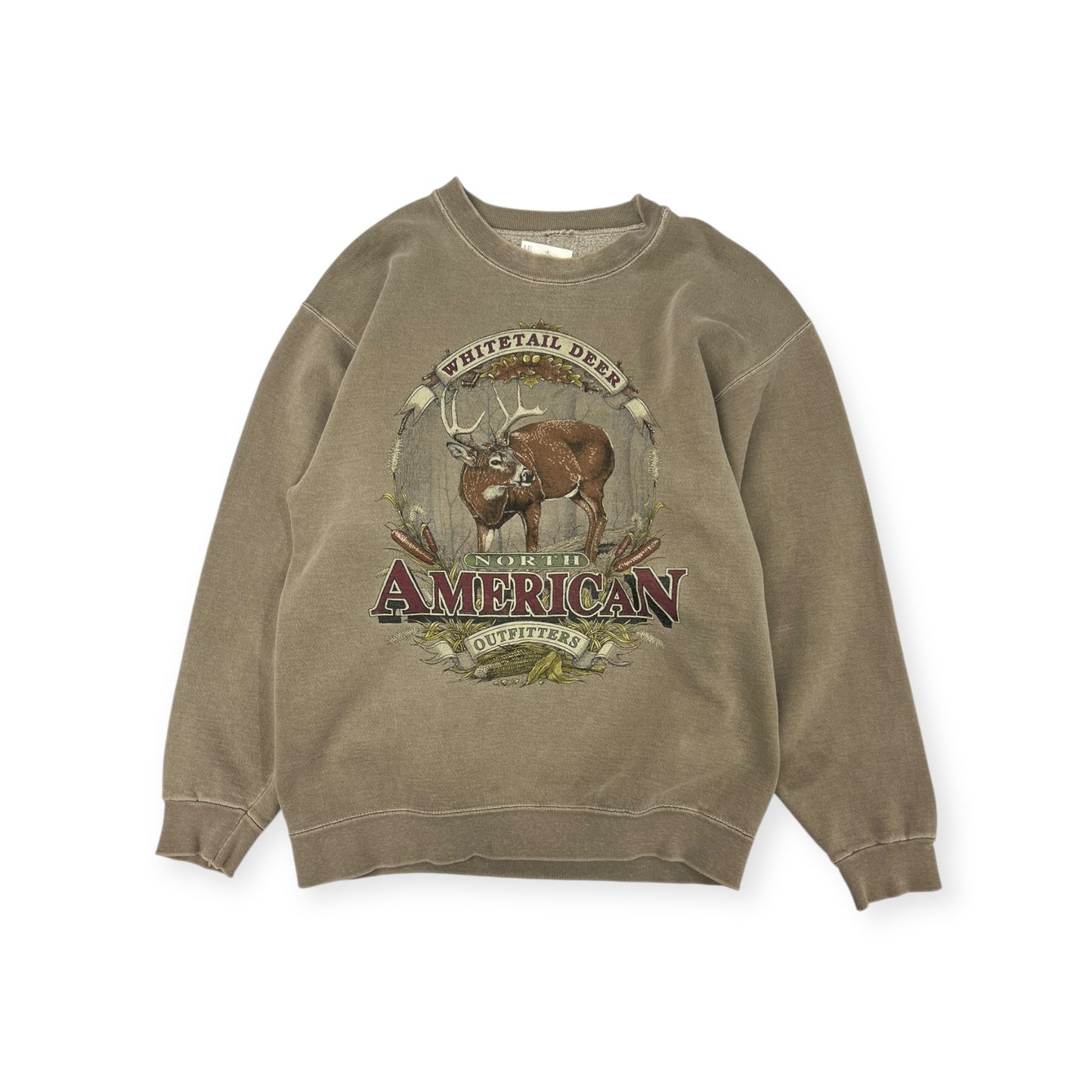 Vintage White Tail Deer Crewneck Size Medium