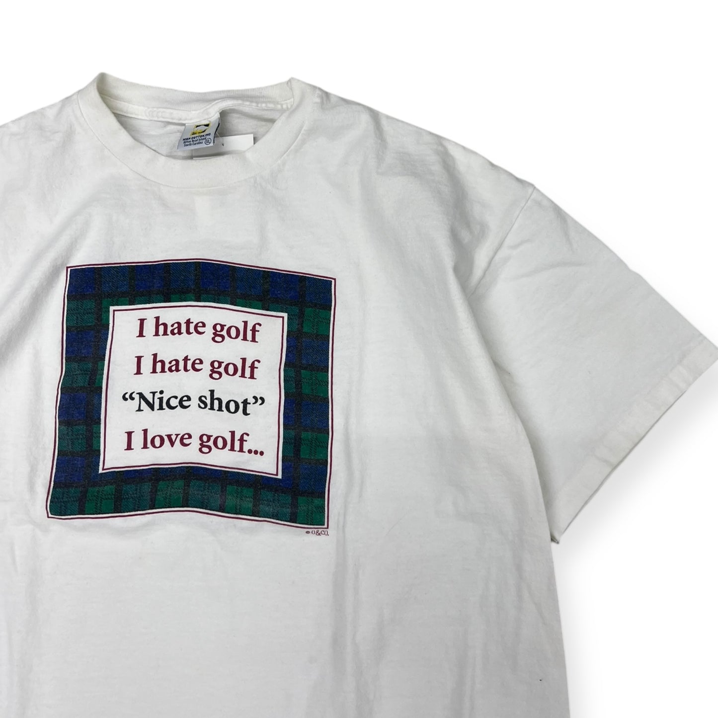 Vintage "I hate golf, nice shot, I love golf" T-shirt Size XL