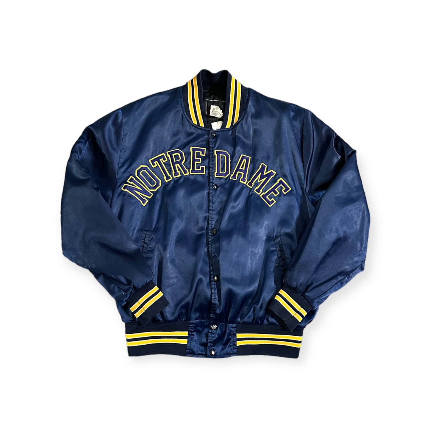 Vintage 90s Notre Dame Satin Jacket