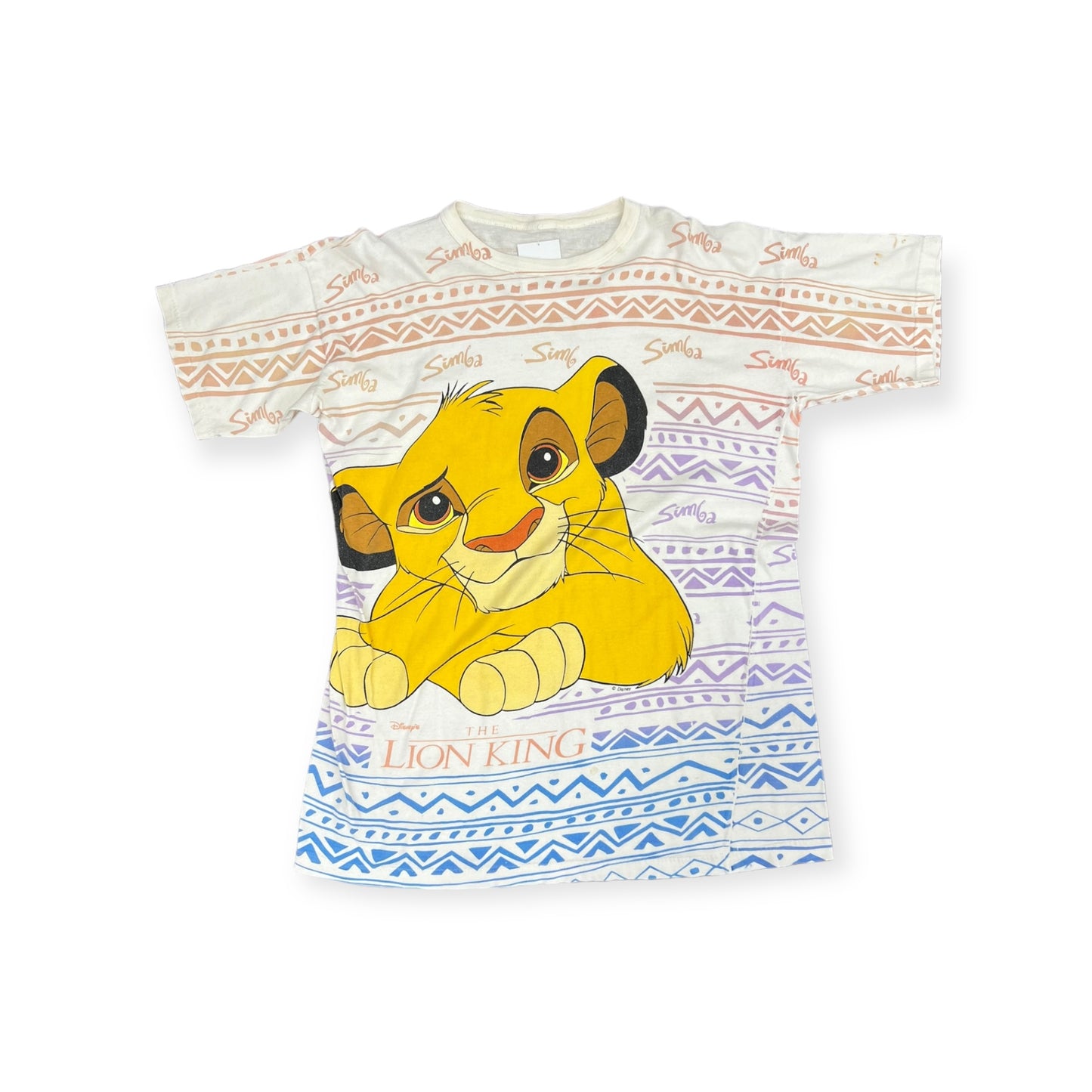 Lion King Simba AOP T-shirt Size XL