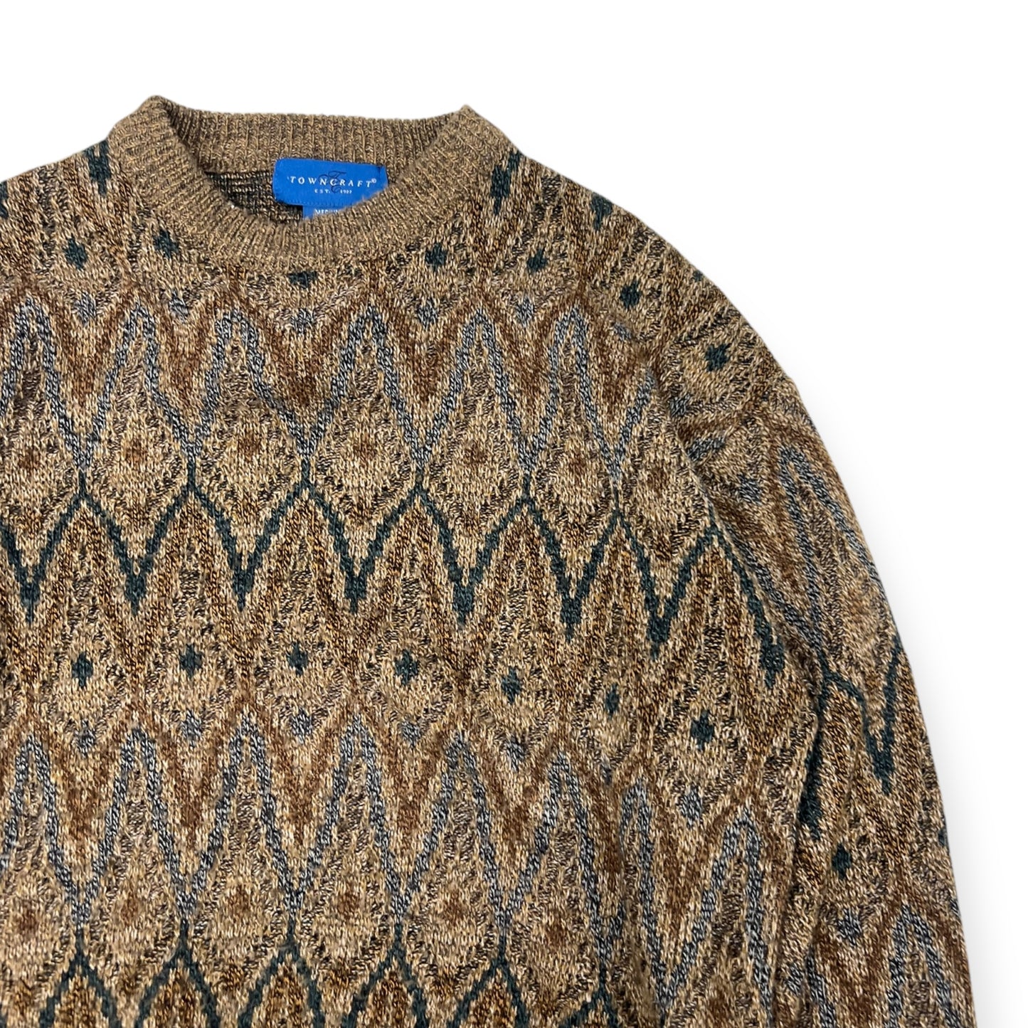 Vintage Towncraft Knit Sweater Size Medium