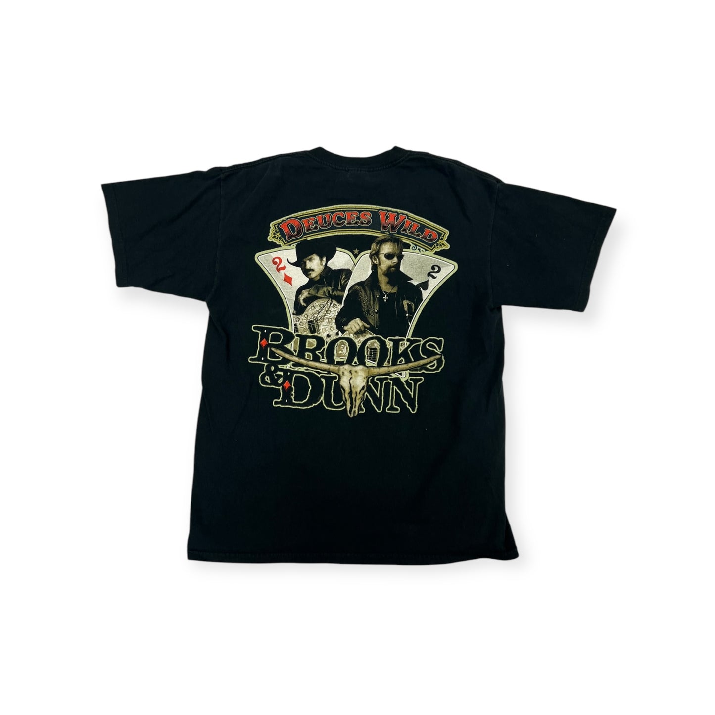 Brooks & Dunn Deuces Wild T-shirt Size Large