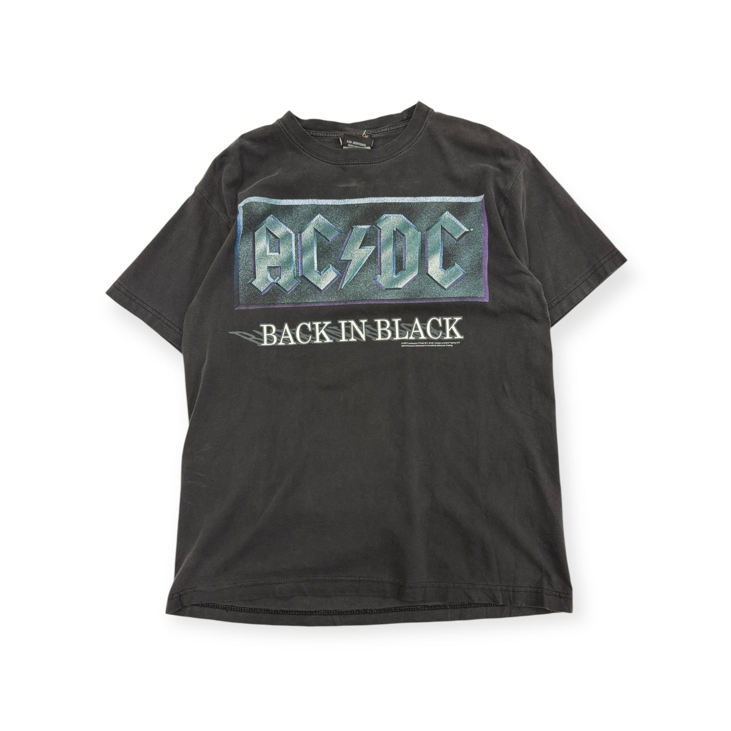 Vintage 2001 AC DC Back in Black Concert T-shirt Size Large