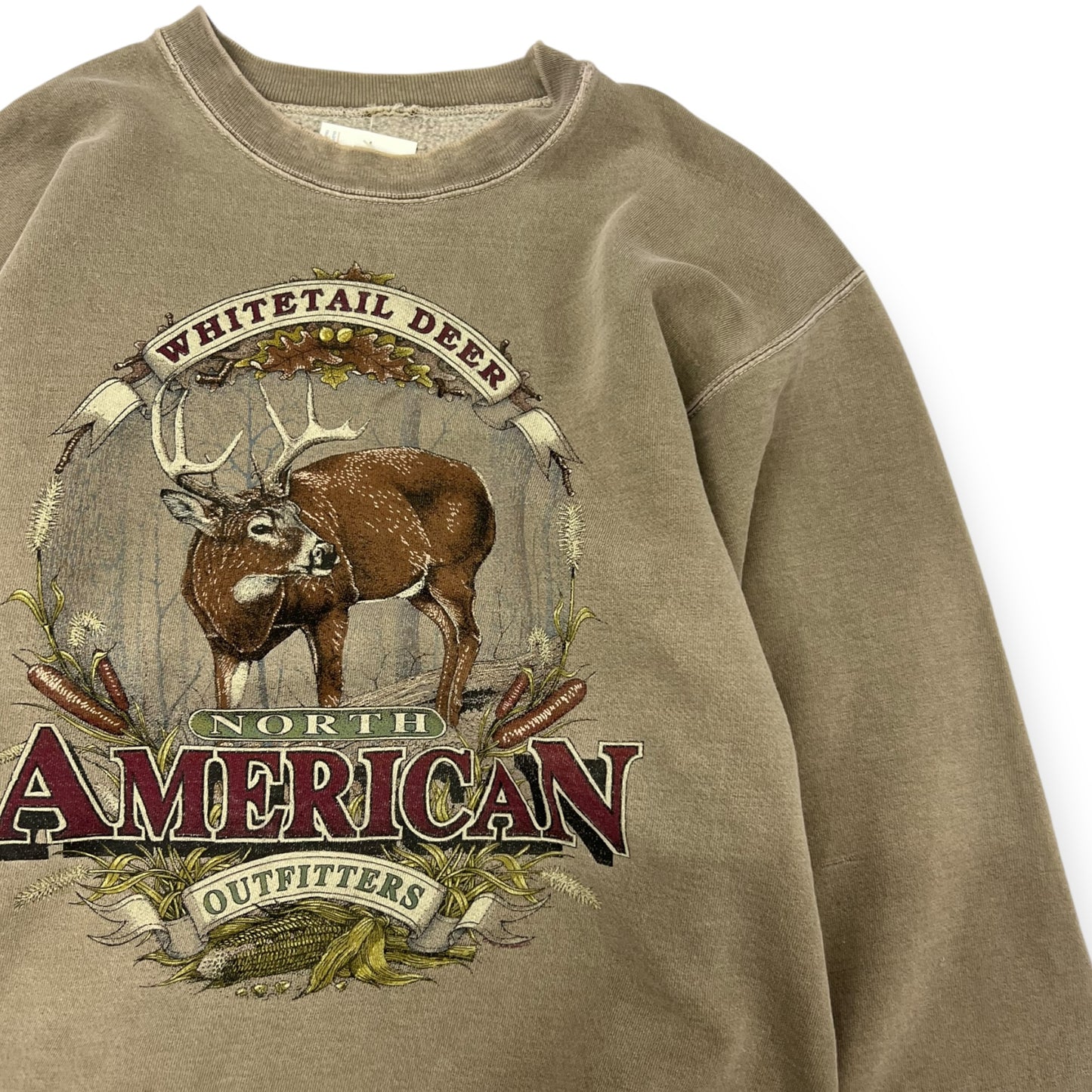 Vintage White Tail Deer Crewneck Size Medium