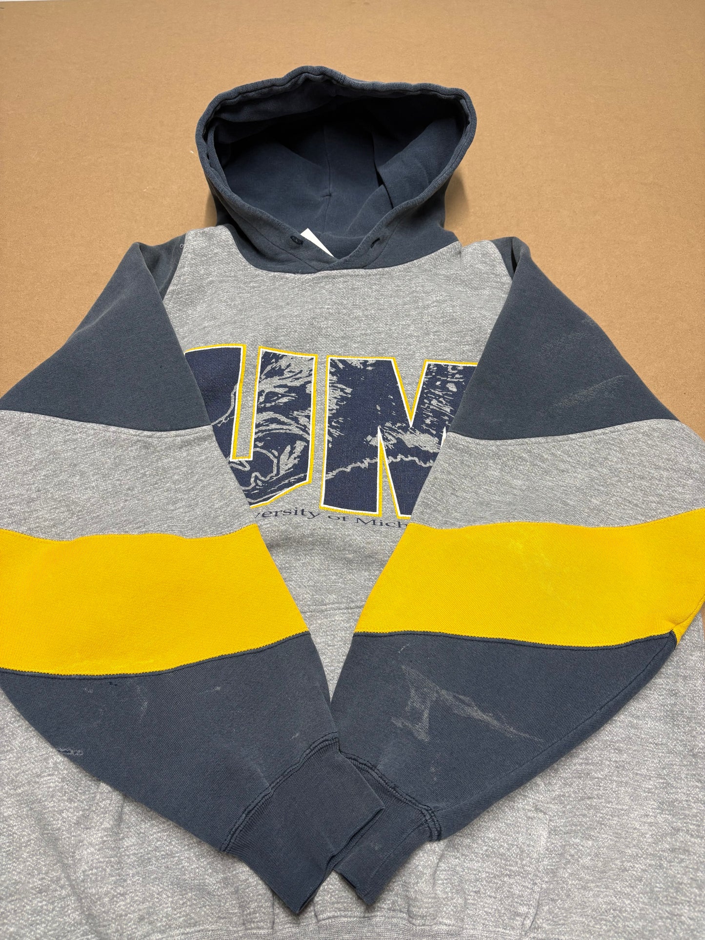 University of Michigan UM Lettering Hoodie (As Is)