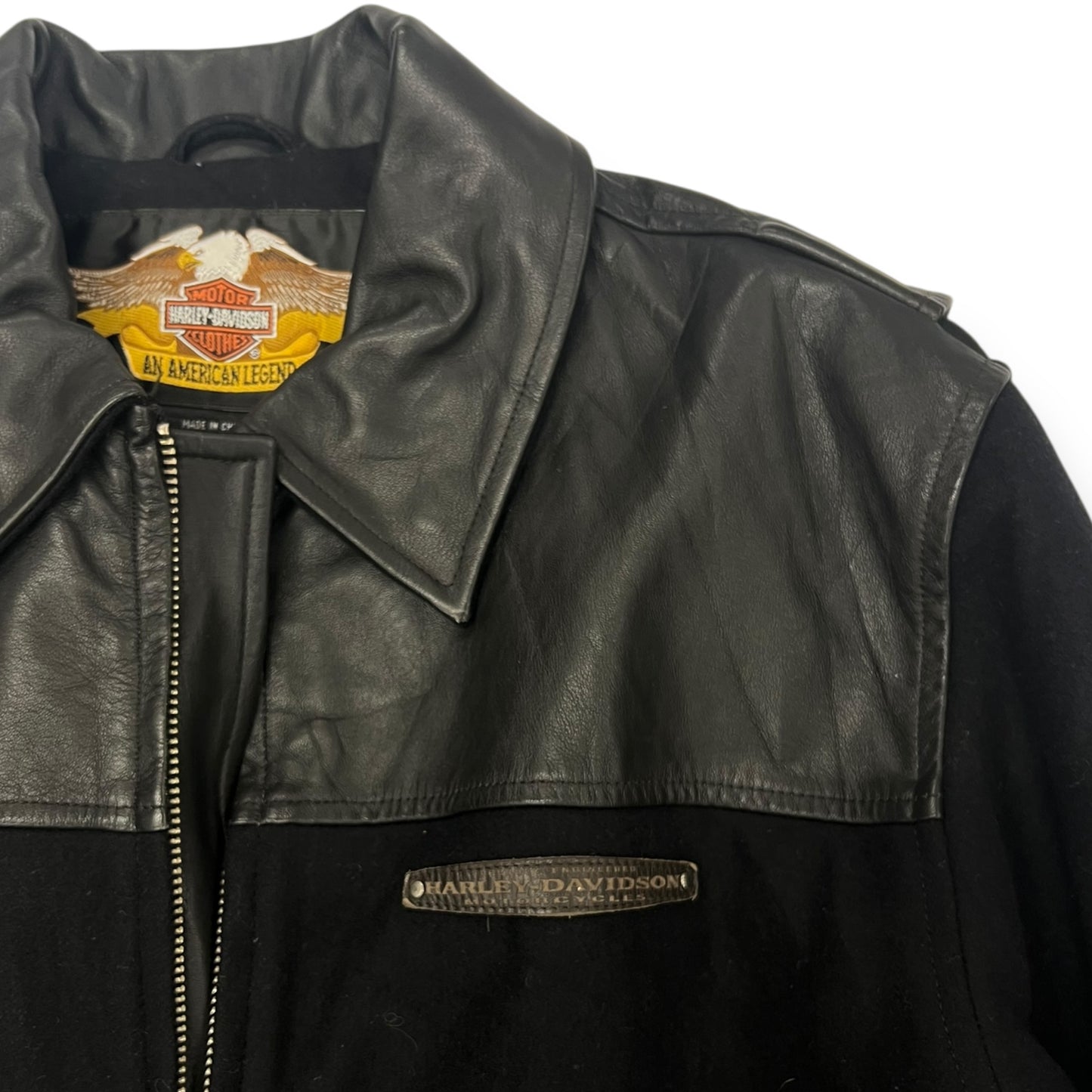Vintage Harley Davidson Leather Jacket Size Medium