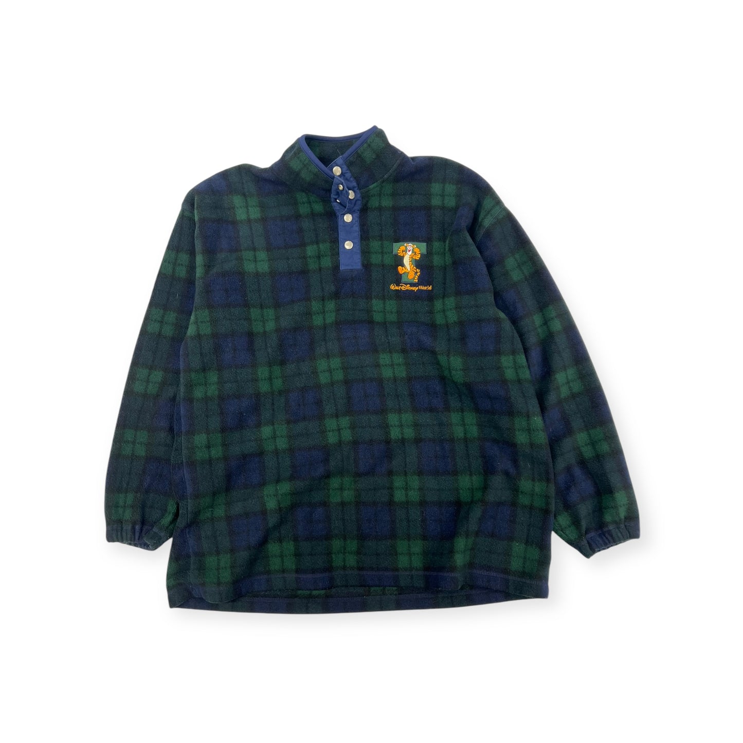 Vintage Tigger Plaid Fleece Light Jacket Size Large