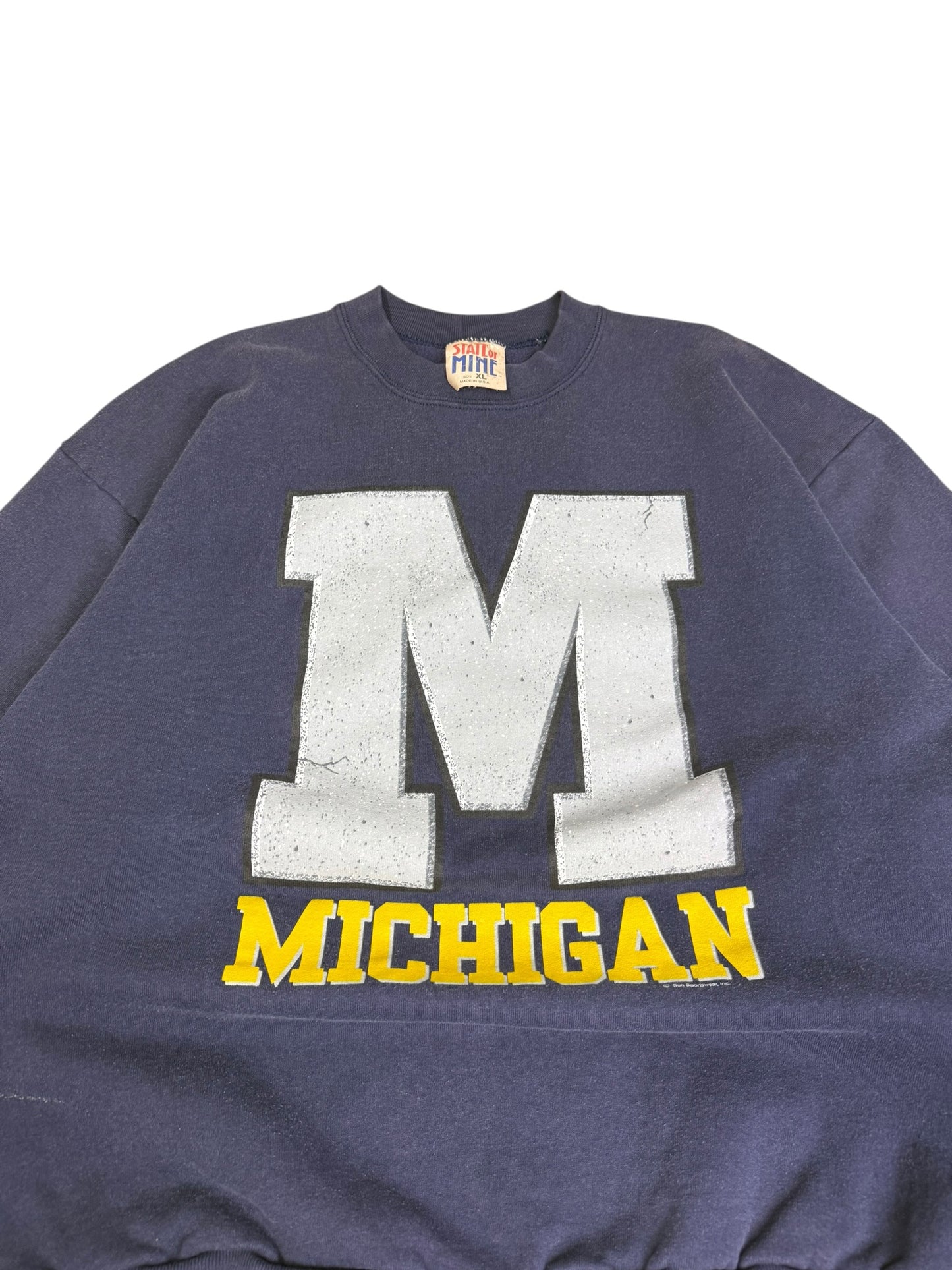 Vintage "M" Michigan Crewneck