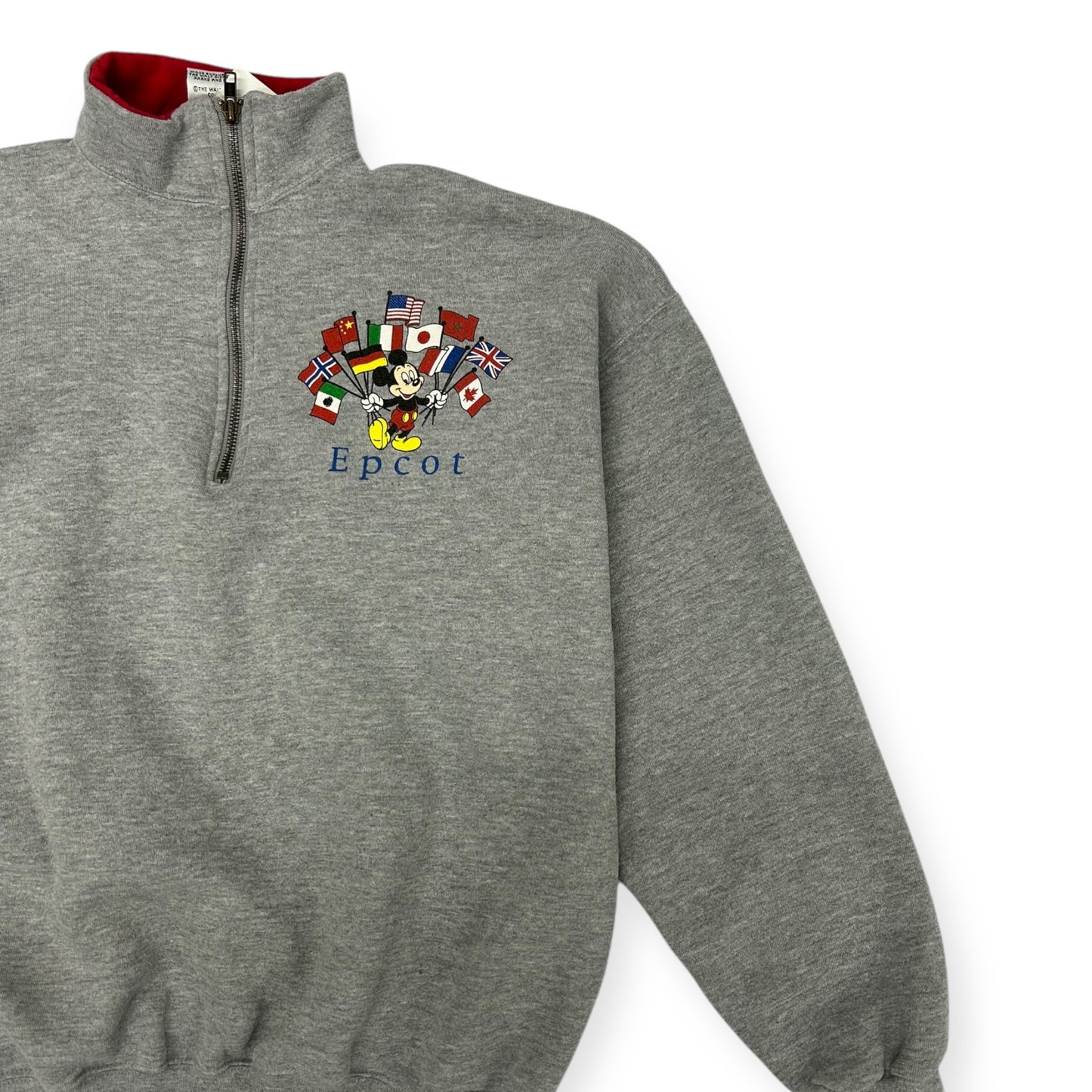 Vintage Epcot Disney 1/4 Zip Crewneck Size XL