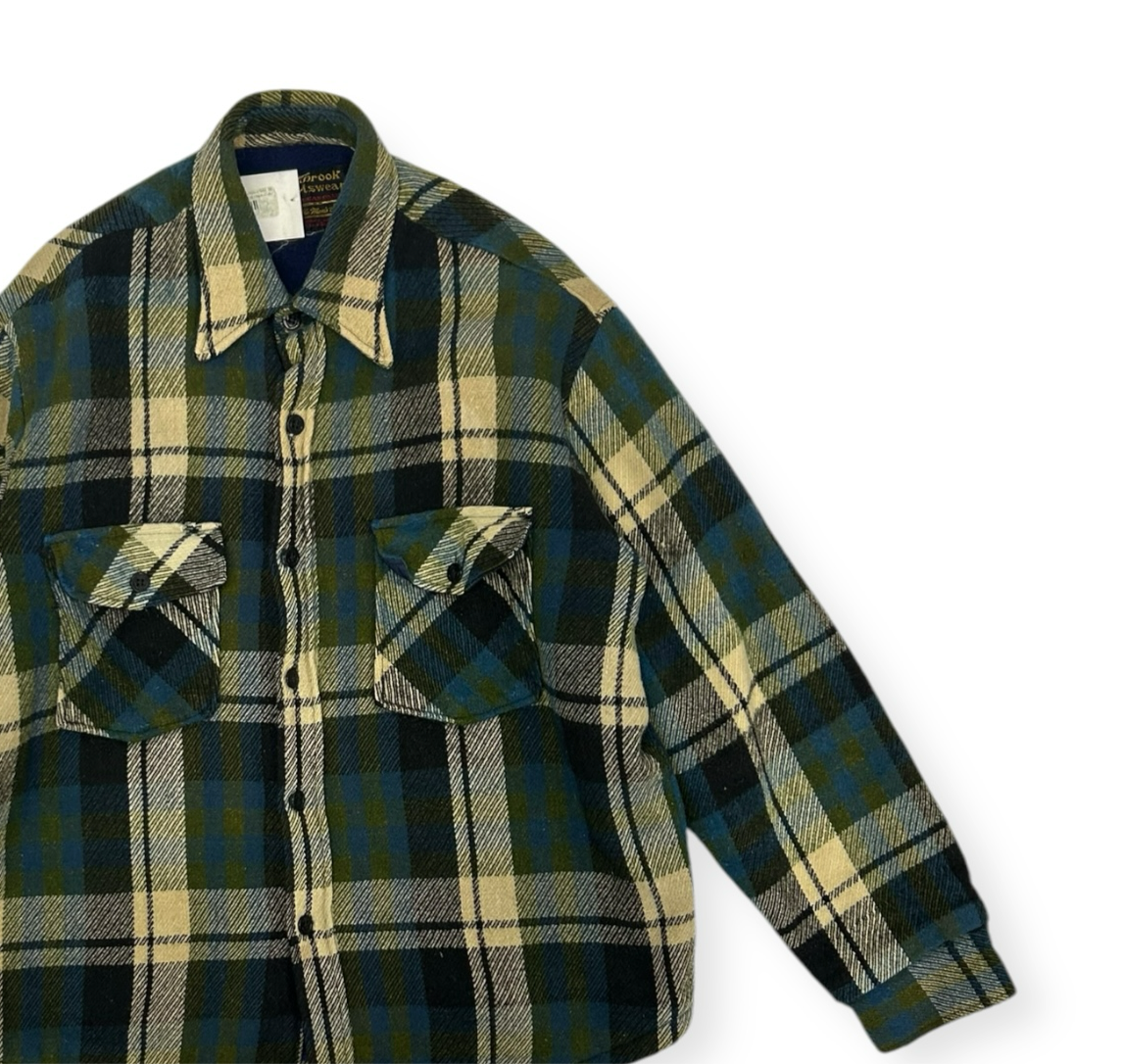 Vintage Sears Oakbrook Sportswear Flannel Button Up Size Large