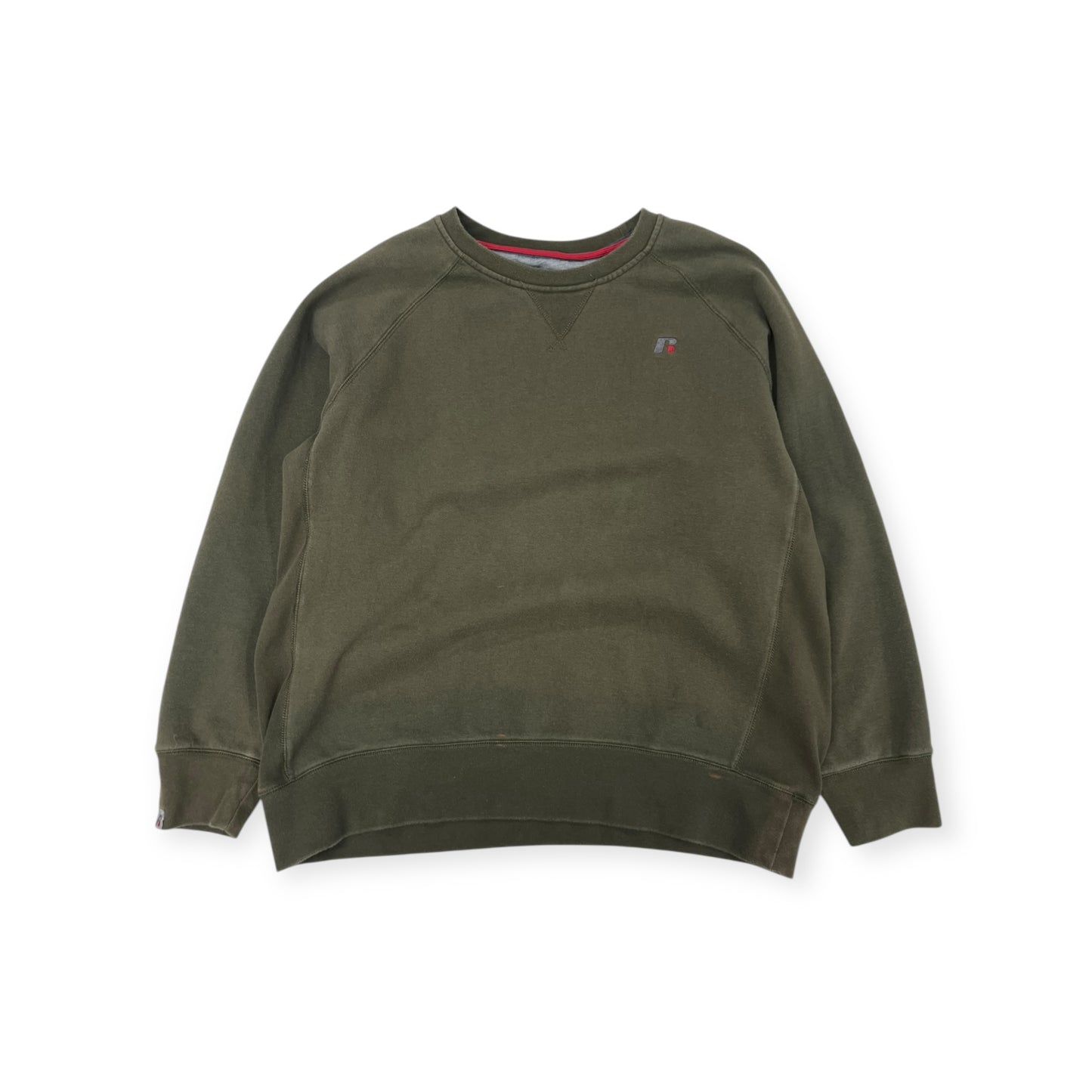 Russell Athletic Fleece Blank Crewneck Size Large
