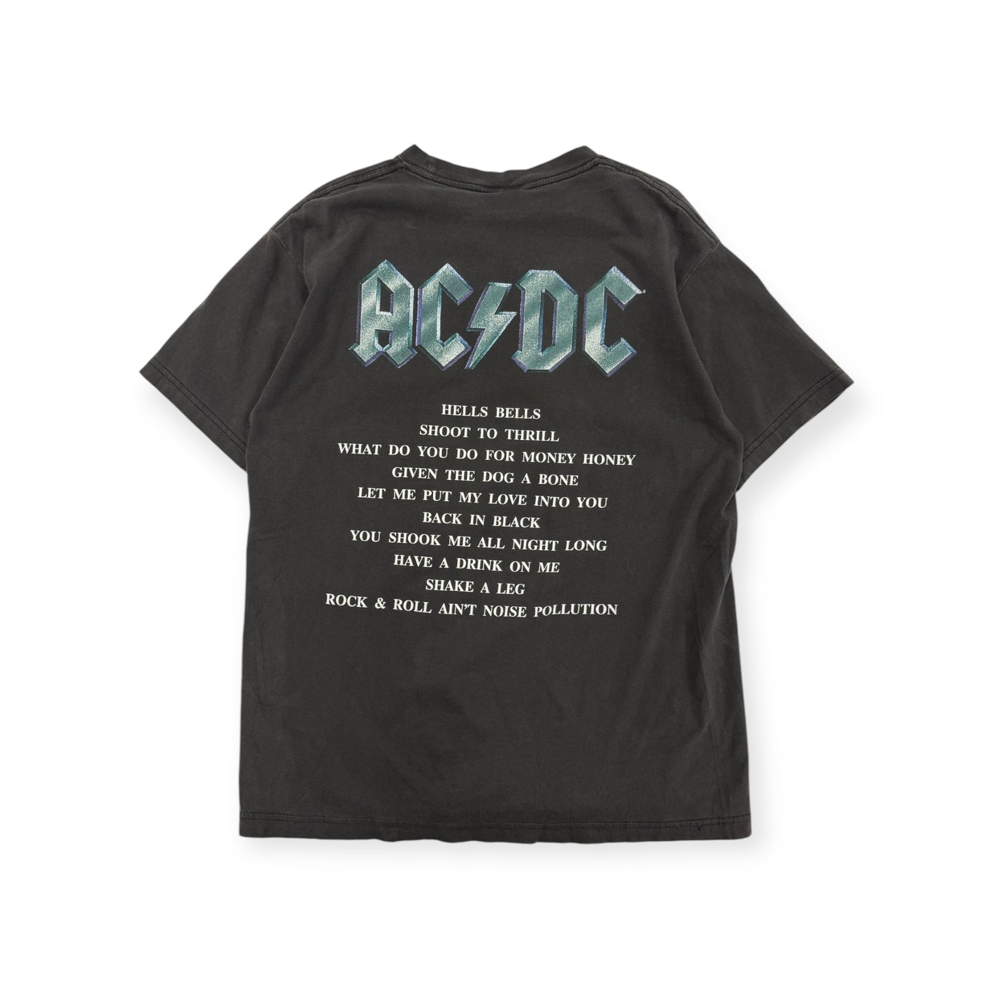 Vintage 2001 AC DC Back in Black Concert T-shirt Size Large