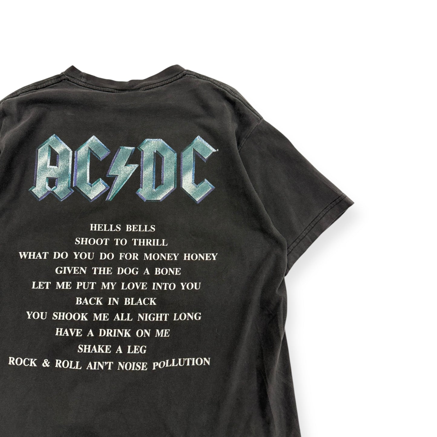 Vintage 2001 AC DC Back in Black Concert T-shirt Size Large