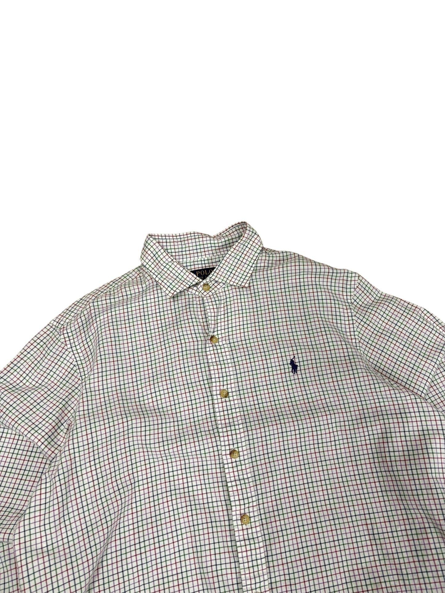 Polo Pink Plaid Long Sleeve Button Up