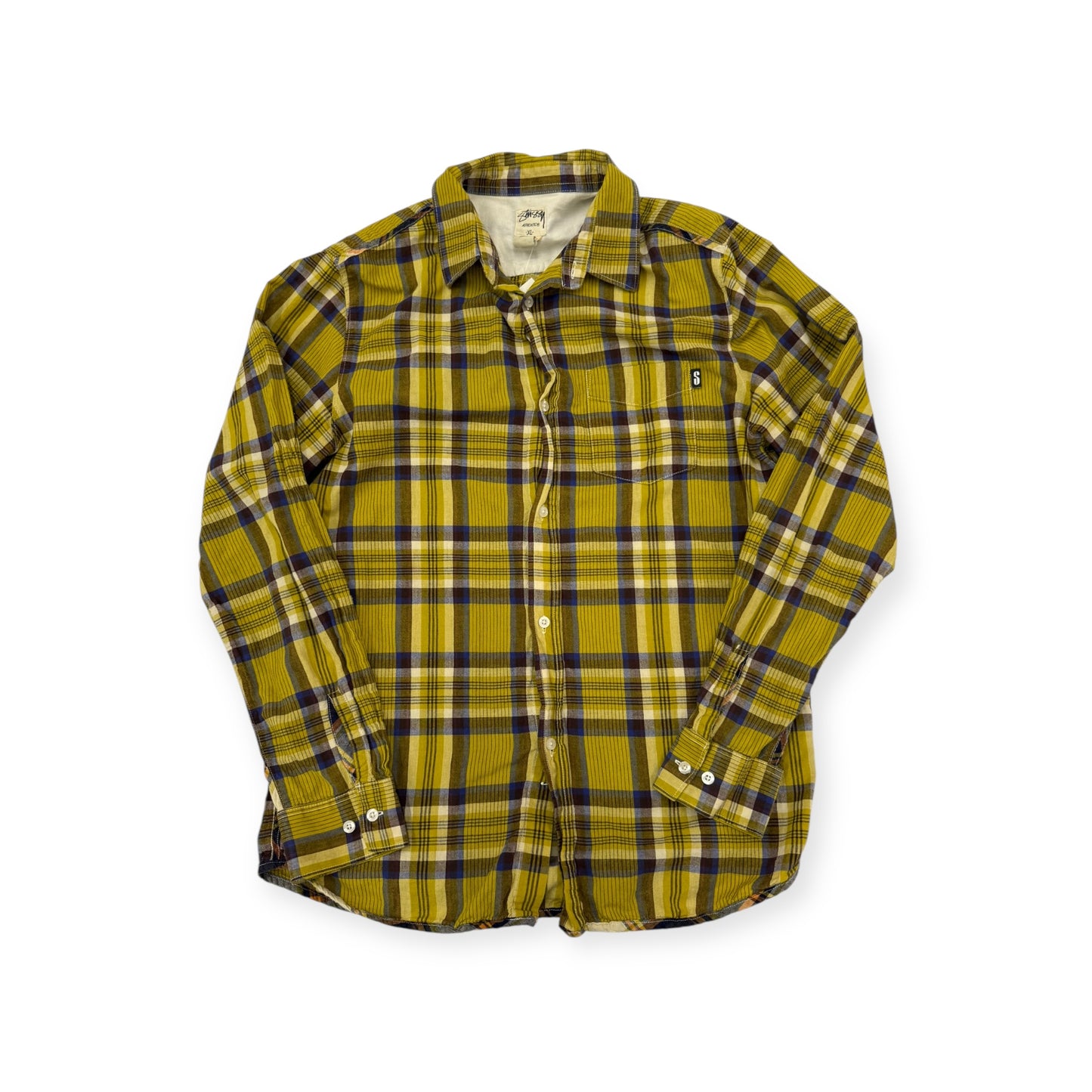 Stussy Checkered Longsleeve Button Up Size XL