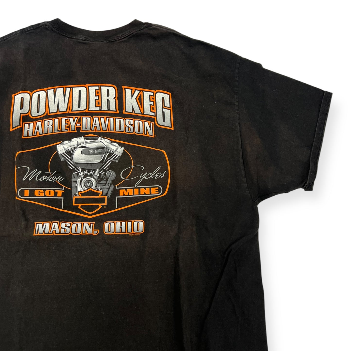 Harley Davidson Mullet Mason, Ohio T-shirt Size 2XL