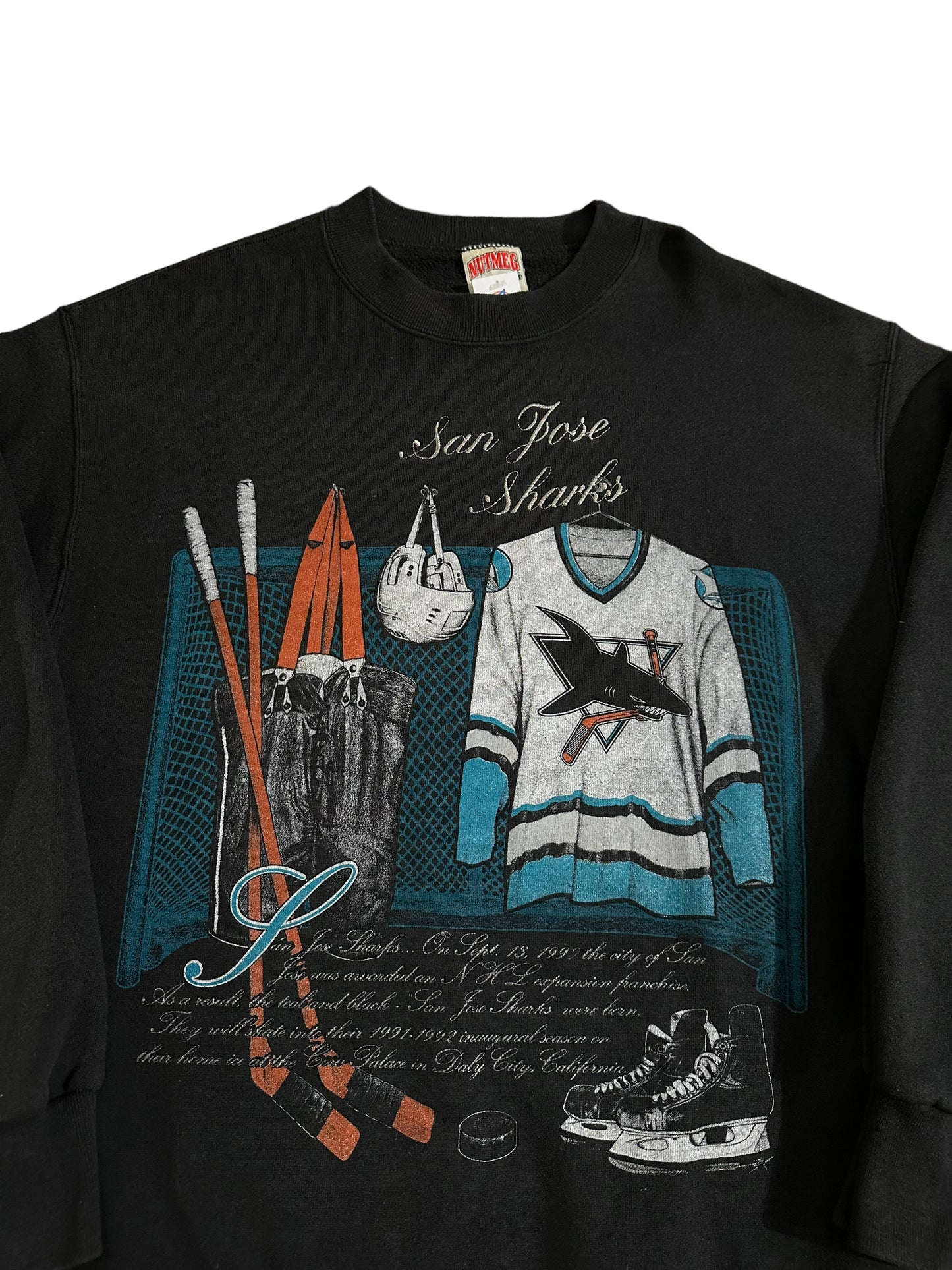 Vintage Nutmeg San Jose Sharks Sweatshirt