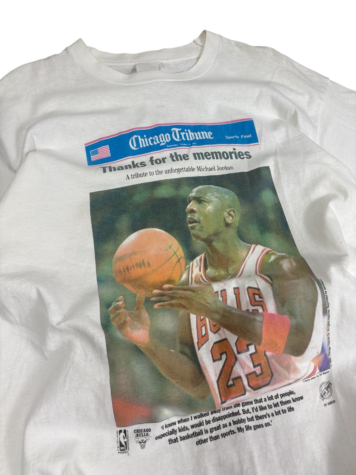 Vintage 1993 Michael Jordan Newspaper T-shirt