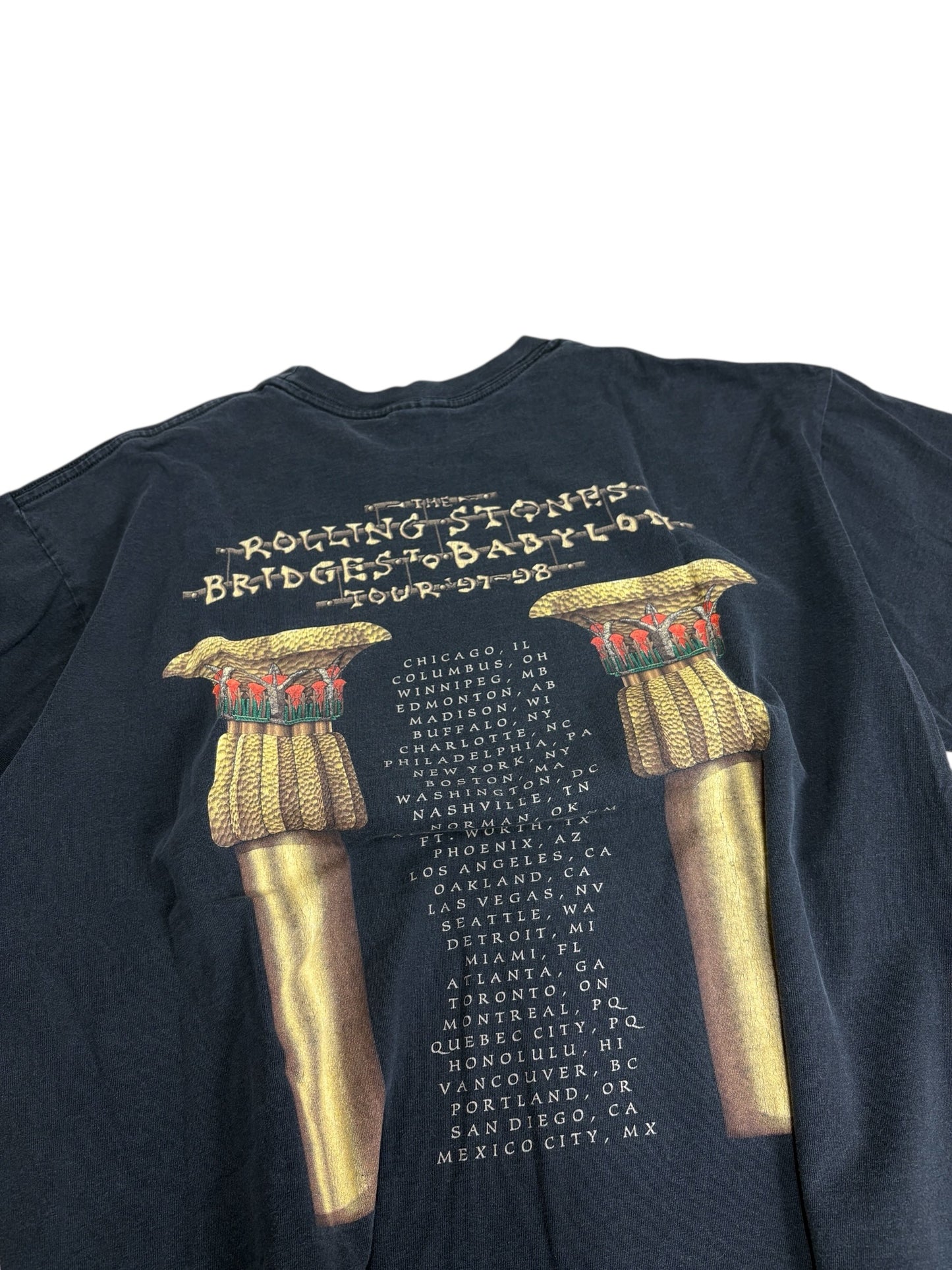 Vintage 1997 Bridges of Babylon Bronze Lounge T-Shirt