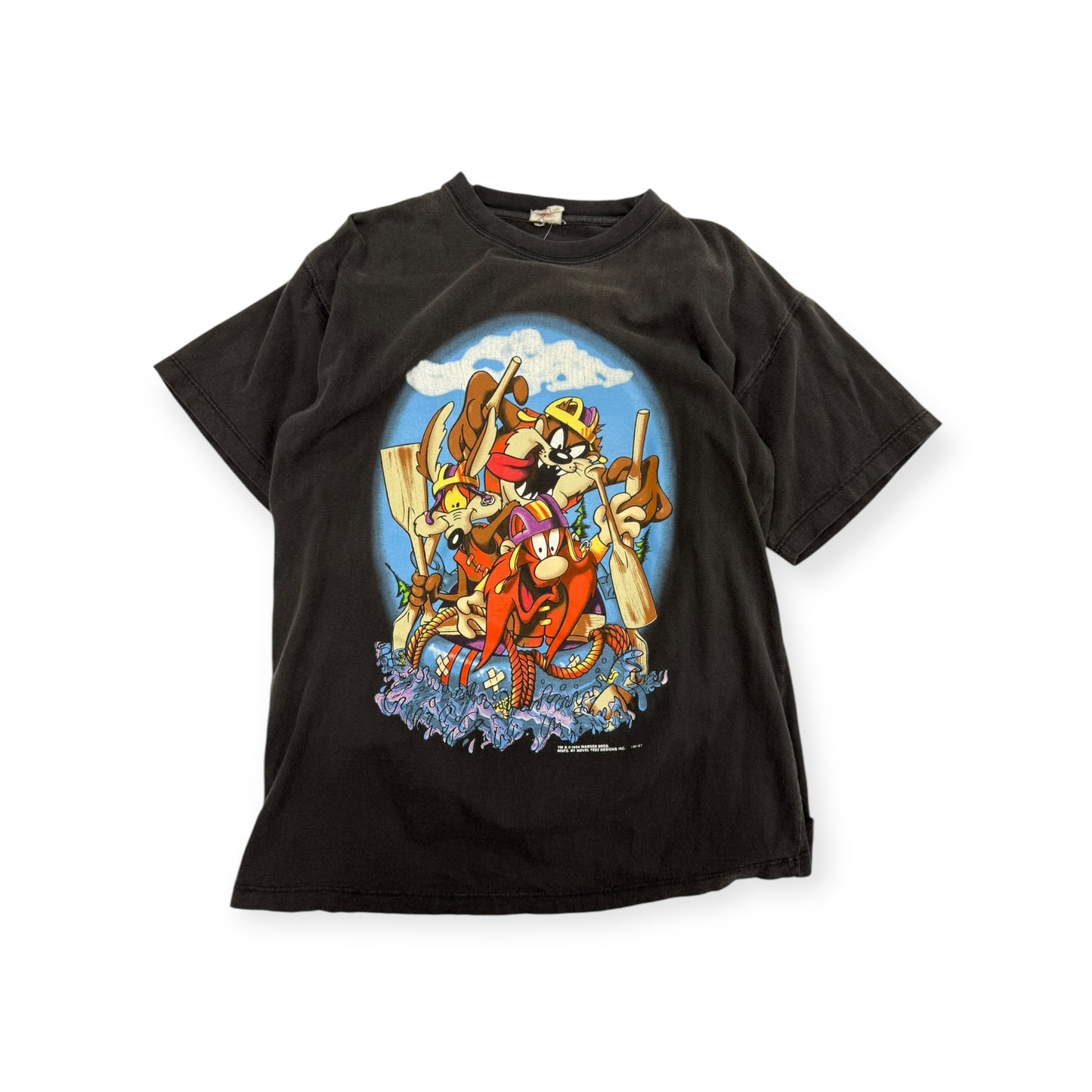 Vintage 1994 Looney Tunes Rowing Boats T-shirt Size Large