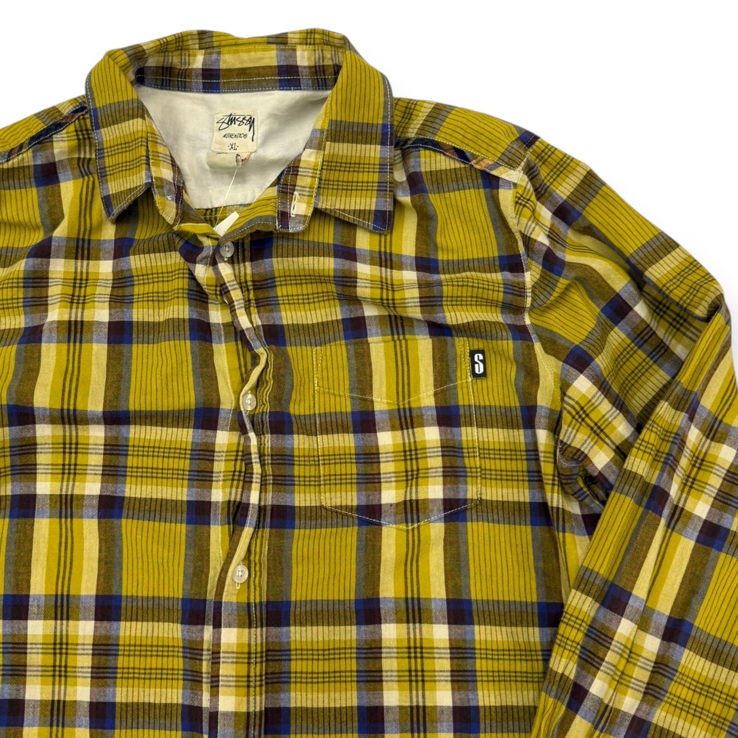 Stussy Checkered Longsleeve Button Up Size XL