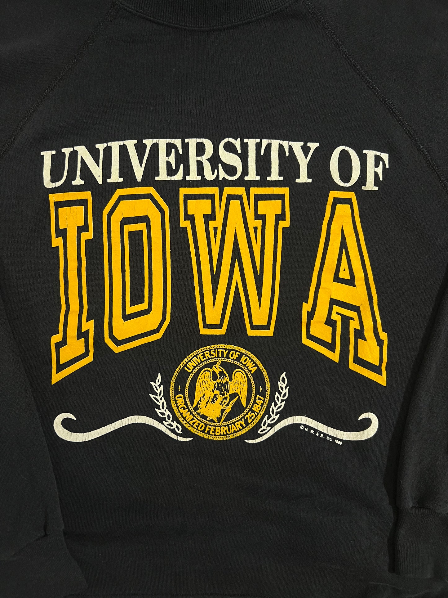 Vintage University of Iowa Crest Sweatshirt Size XL