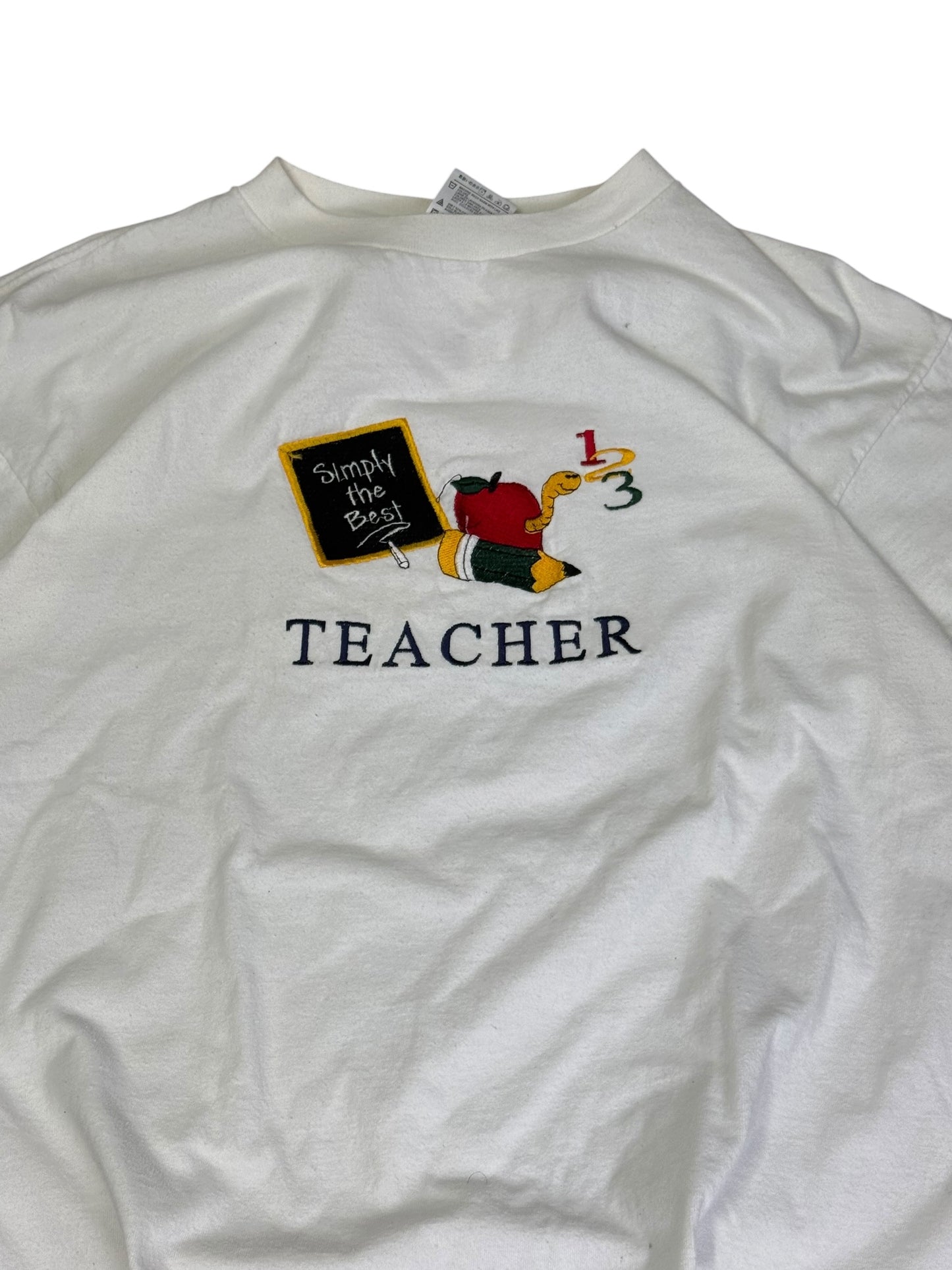 Vintage Teacher Embroidered T-shirt