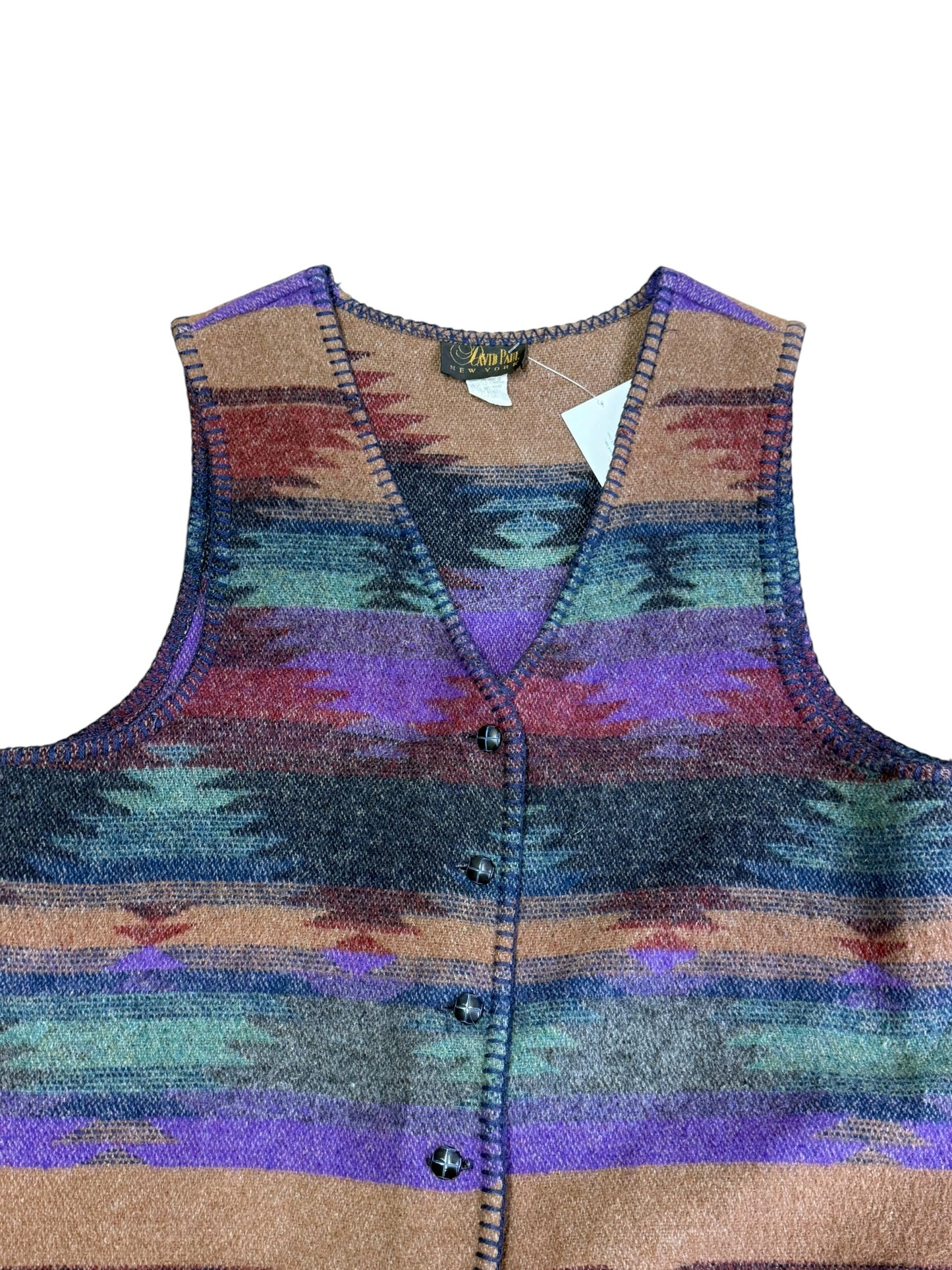 Vintage David Paul Southwest Vest