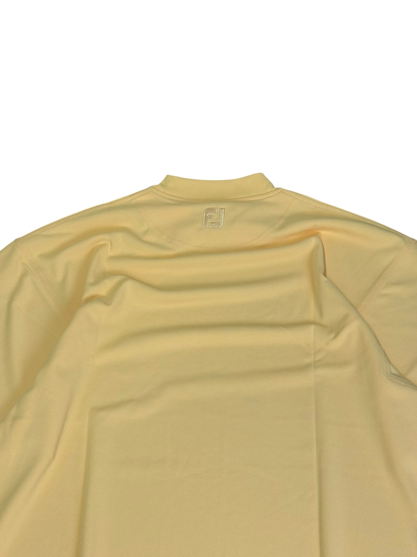 Vintage Butter Yellow Footjoy Tonal Mockneck T-shirt