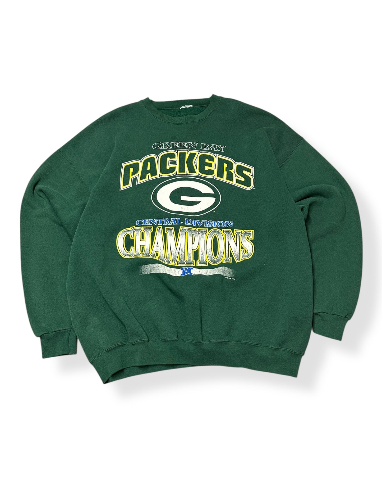 Vintage 1996 Central Division Champs GB Packers Crewneck Size 2xl