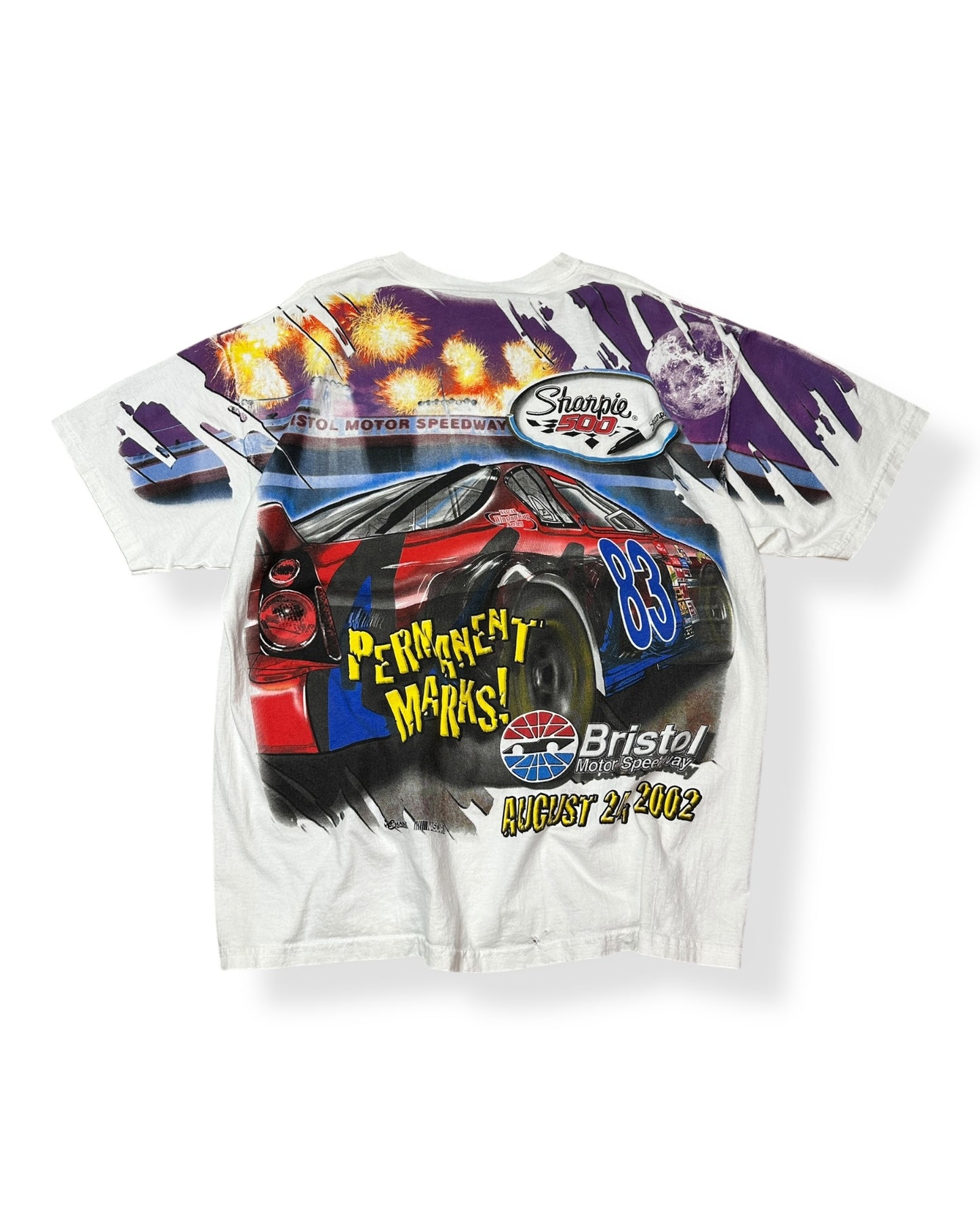 Vintage 2002 Bristol Speedway AOP T-shirt