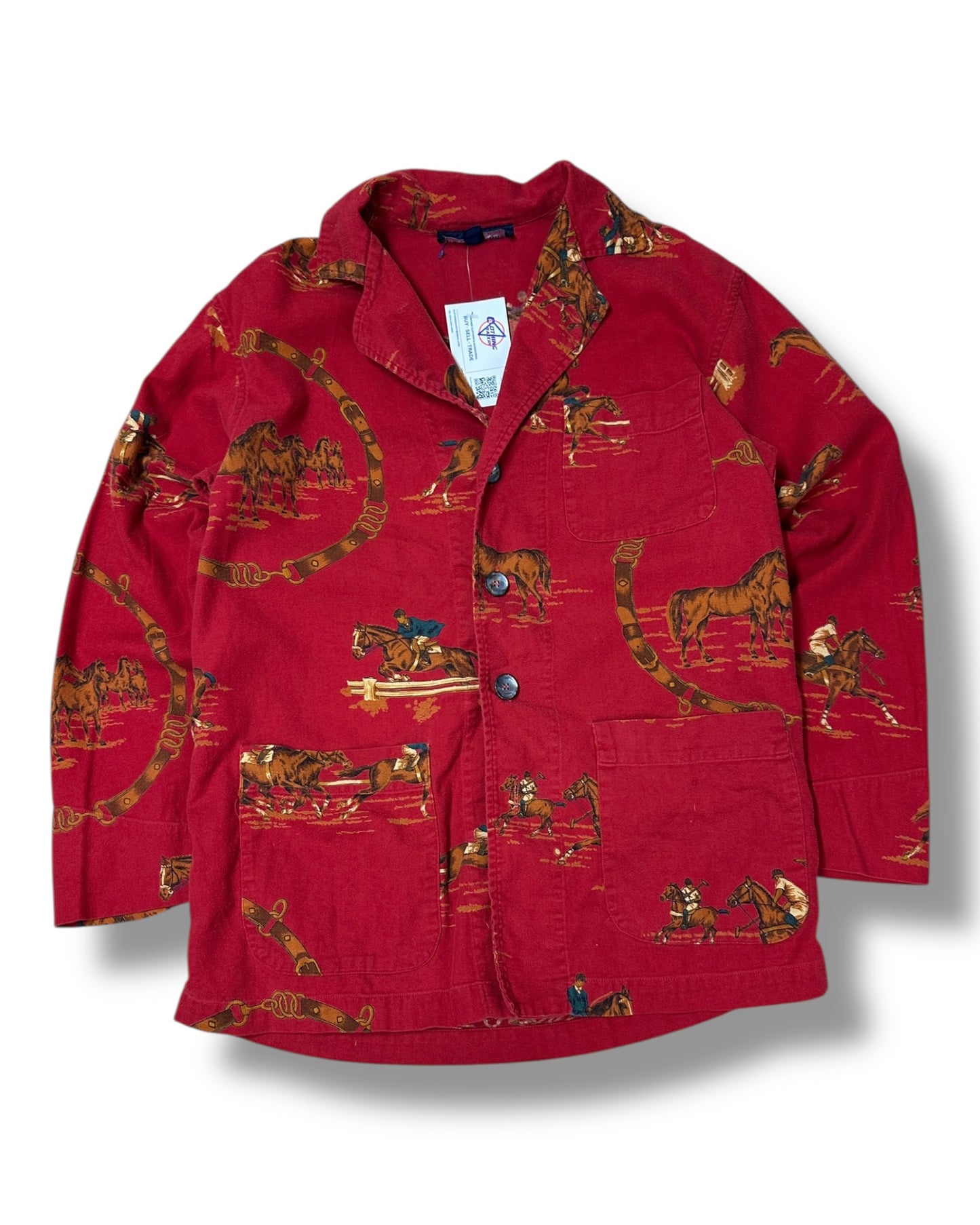 Vintage Polo Equestrian AOP Hunting Jacket
