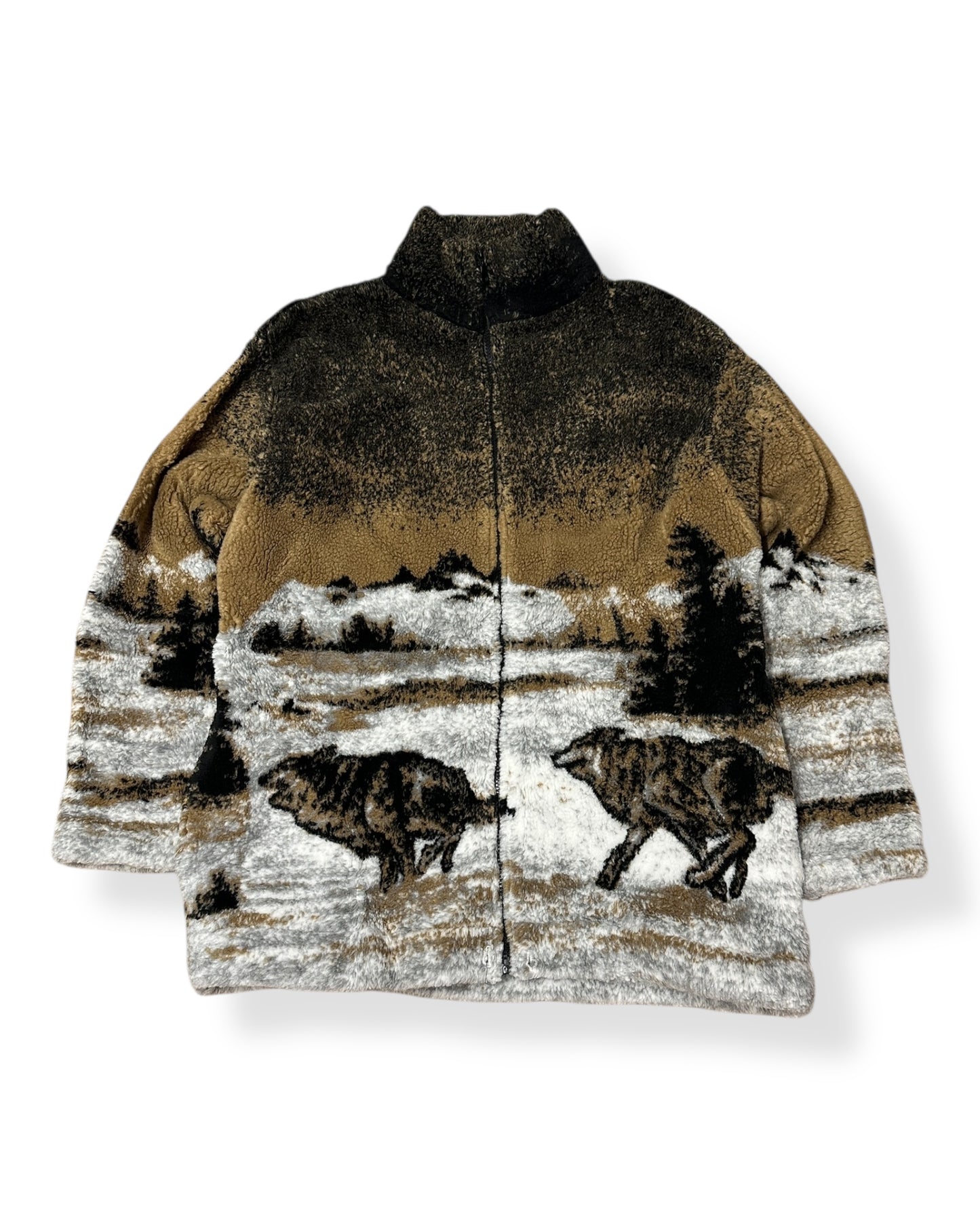 Vintage Reneggae Wolf Sherpa Light Jacket