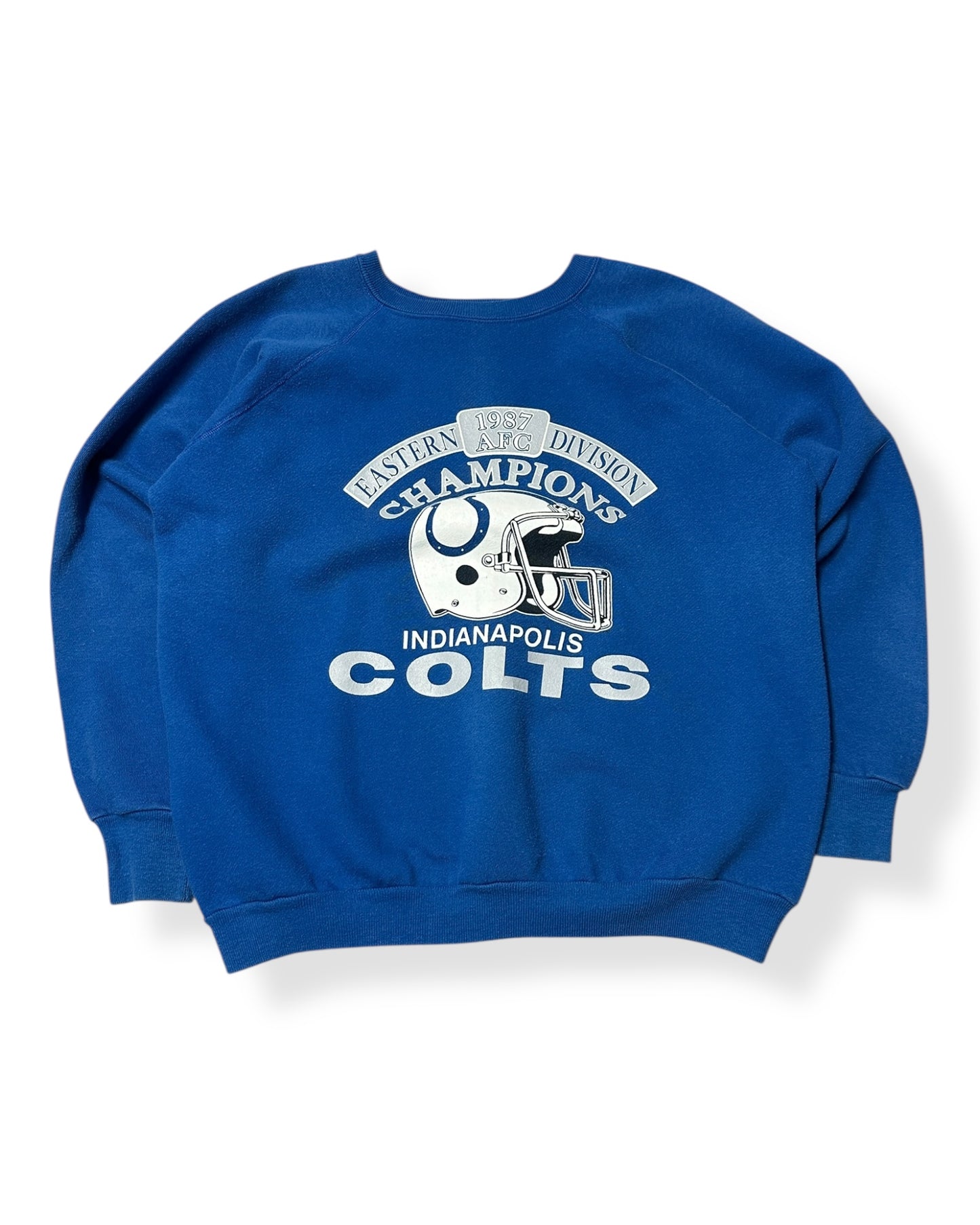 1987 Eastern Division Champs Colts Crewneck Size Large