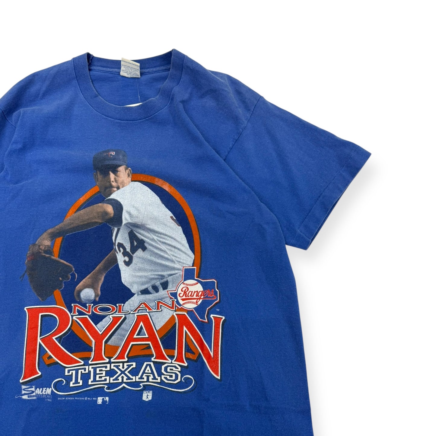 Vintage Nolan Ryan Texas Rangers T-shirt Size Large