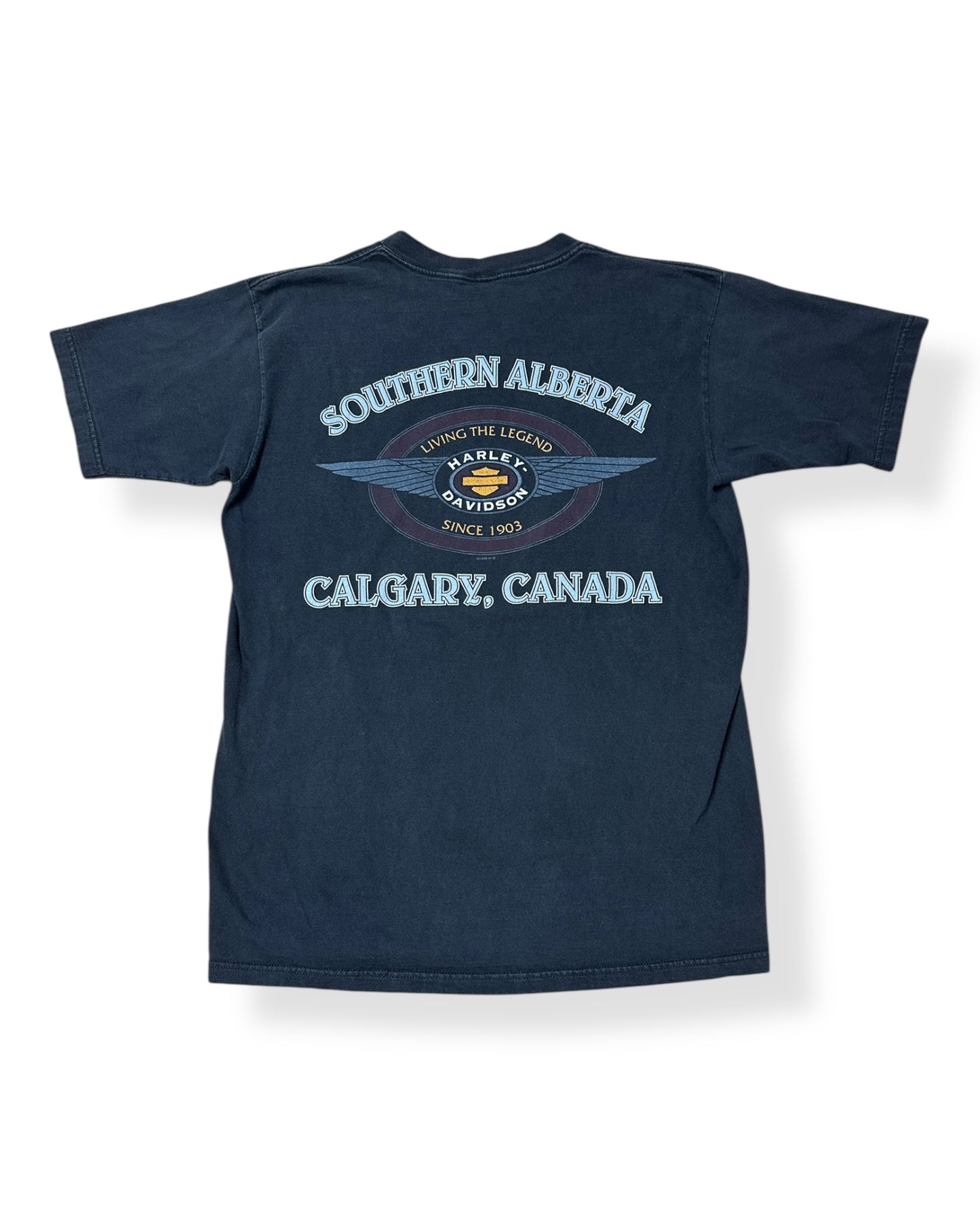 Vintage 1996 Harley Davidson Calgary, AB T-shirt