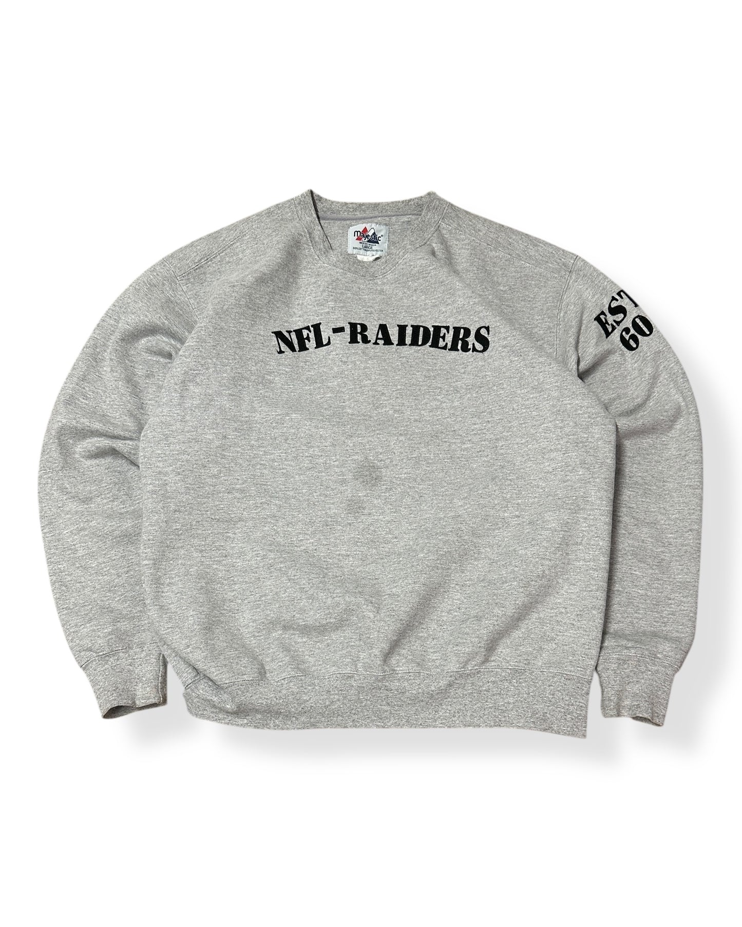 Vintage Majestic NFL Raiders Crewneck