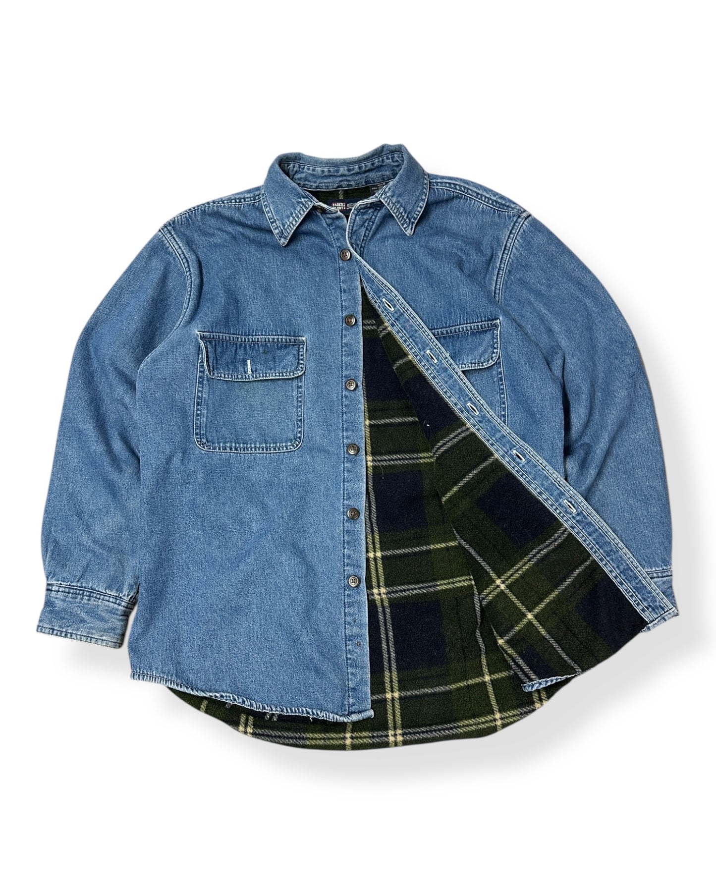 Vintage Faded Glory Lined Denim Jacket