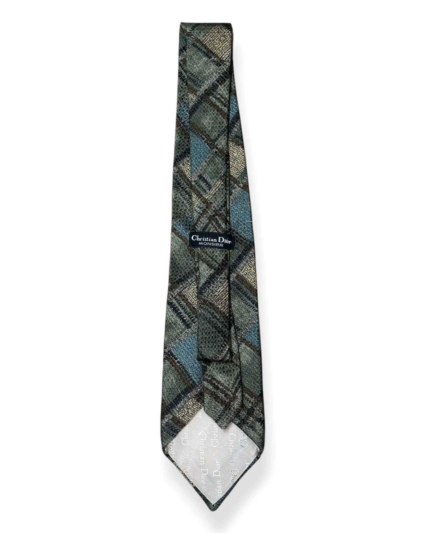 Vintage Christian Dior Plaid Necktie