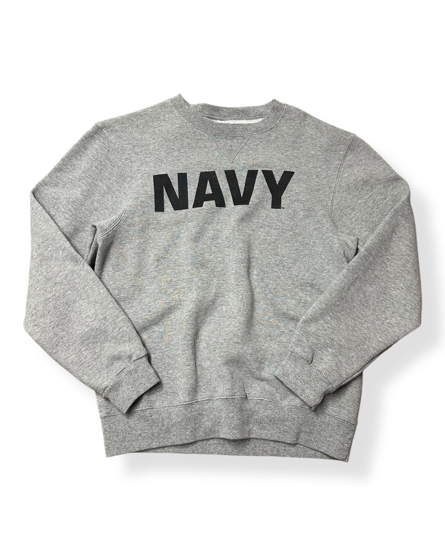 Vintage Navy Spellout Crewneck