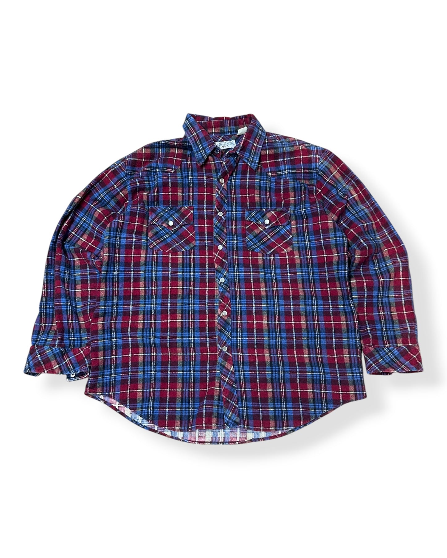 Vintage Eagle Crest Western Flannel Button Up