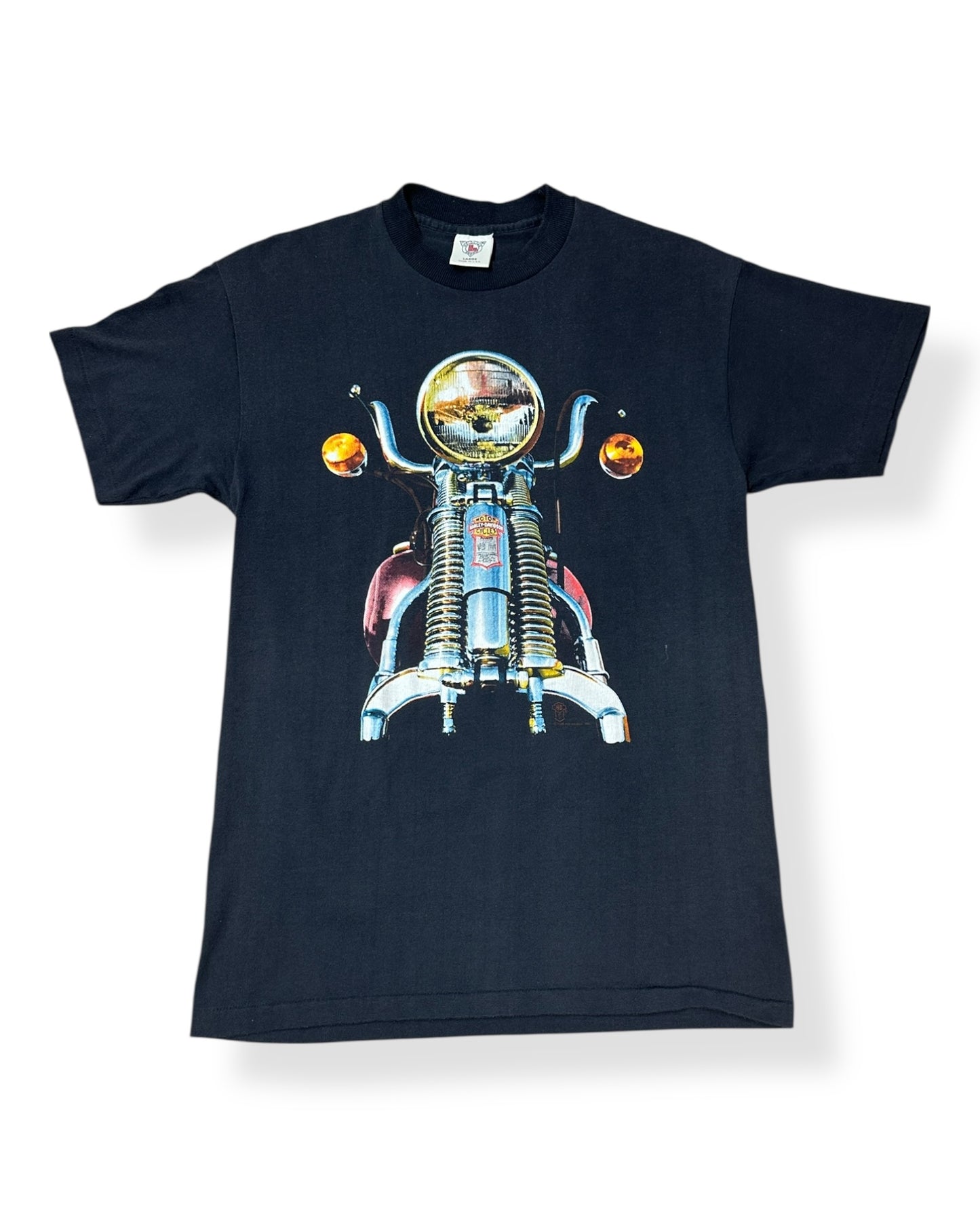 Vintage Rare 80s Harley Springer 3D Emblem T-shirt