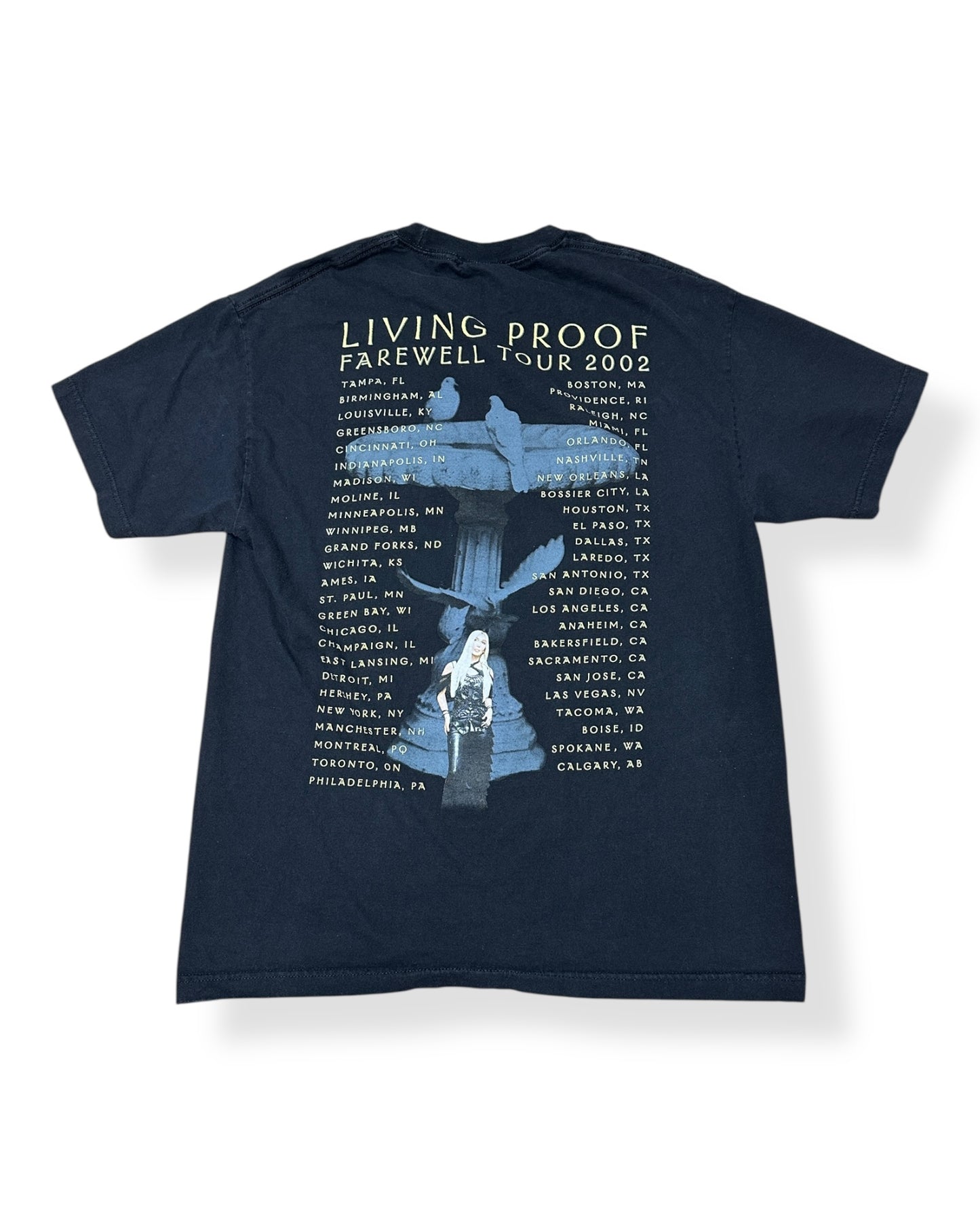 Vintage 2002 Cher Living Proof Farewell T-shirt